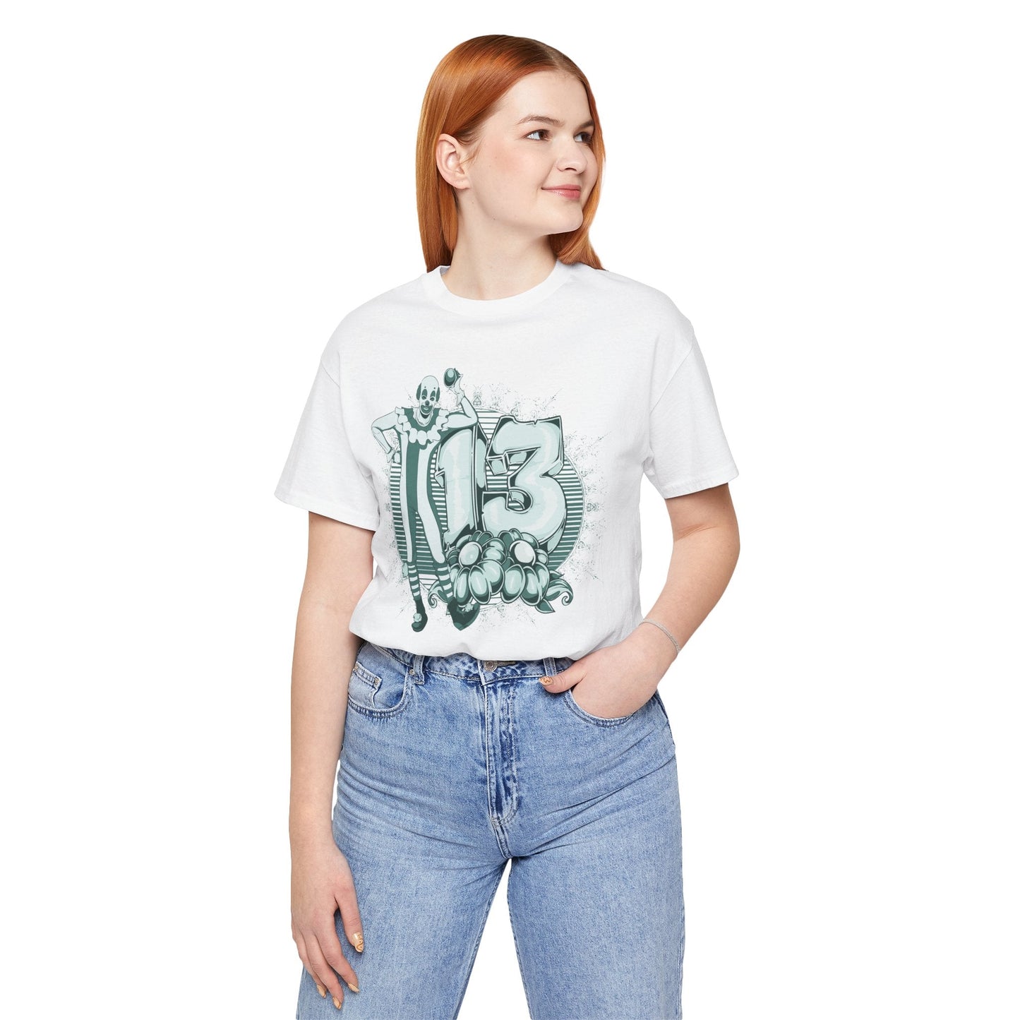 Vintage Clown Graphic Illustration Unisex Cotton T-Shirt Art-39
