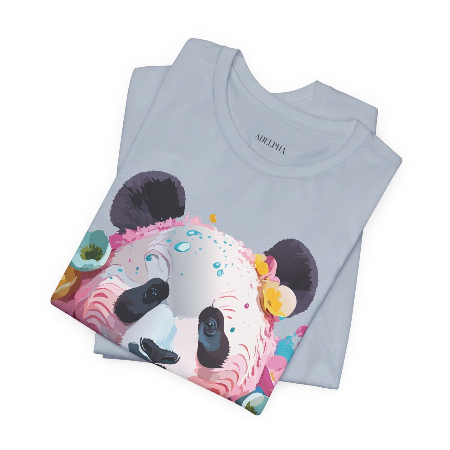 Panda Graphic Unisex 100 Cotton Vintage Art with Animal T-Shirt 6