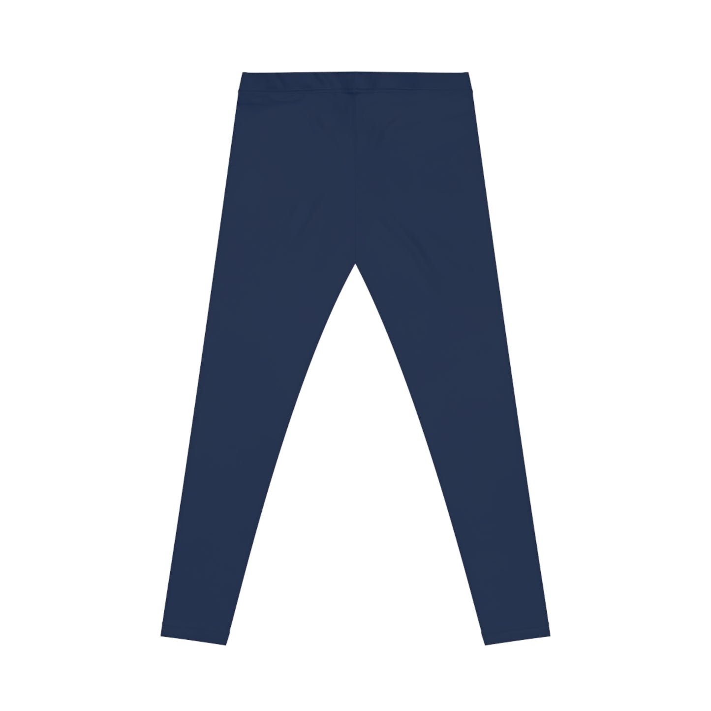 Prussian Blue Color Women's Poly-Span Casual Leggings XS-2XL
