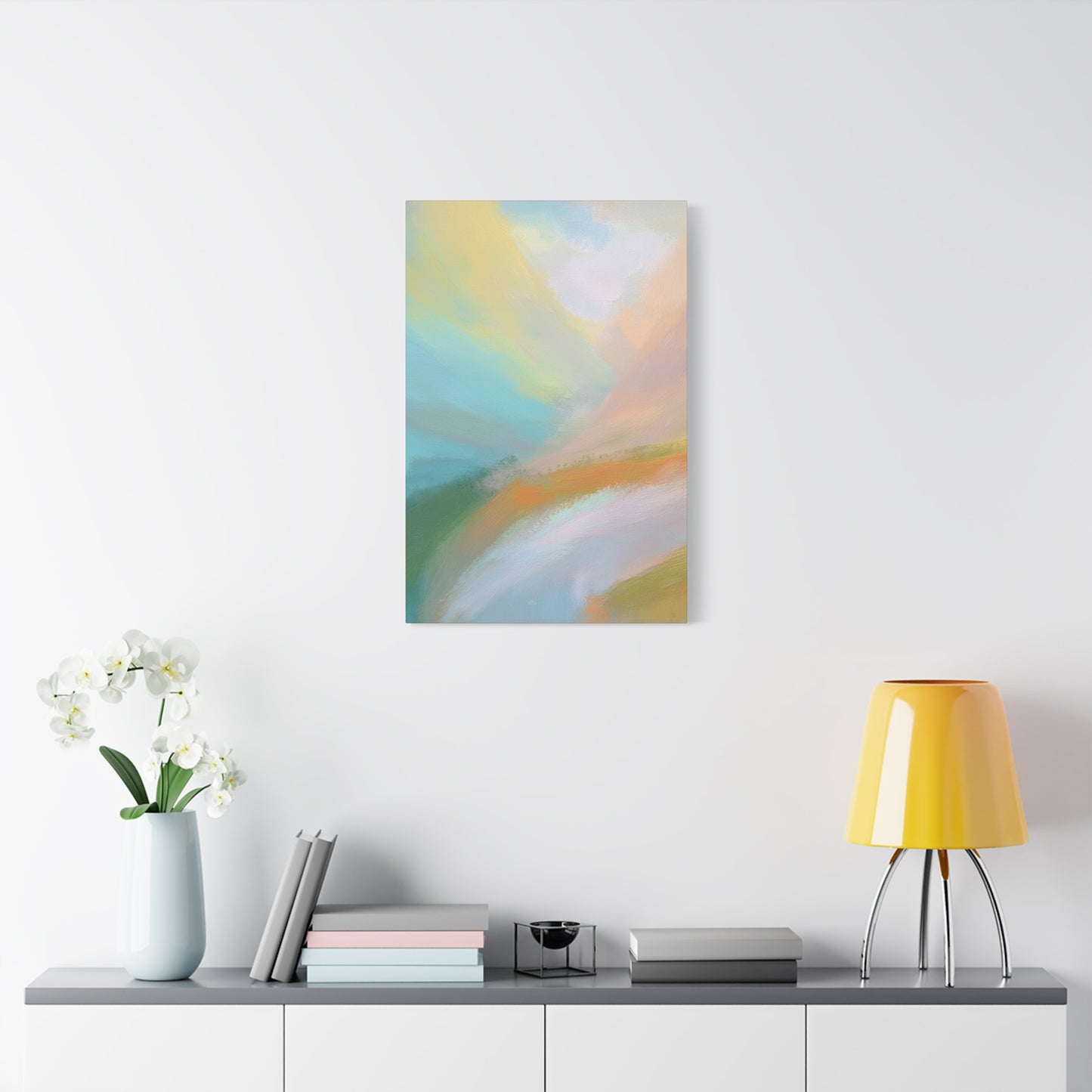 Abstract Pastel Painting Print Canvas 20x24,20x30,24x30 24x32,24x36,30x40 32x48,36x48,40x60 Pine-Wood Inner Frame ABS-94