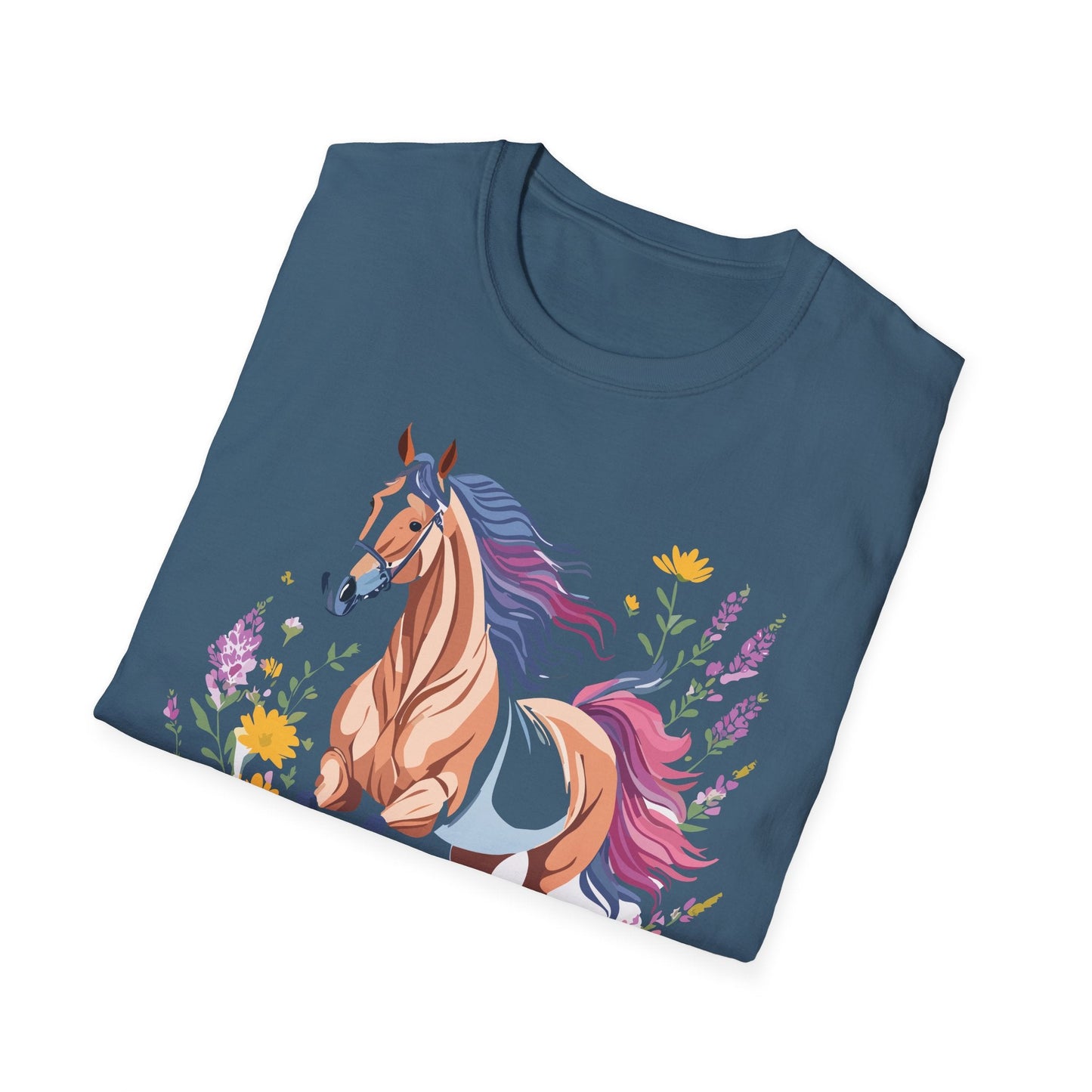 Horse Shirt Unisex Softstyle 64000 Cotton Tee Gildan 100 Percent Ring Spun