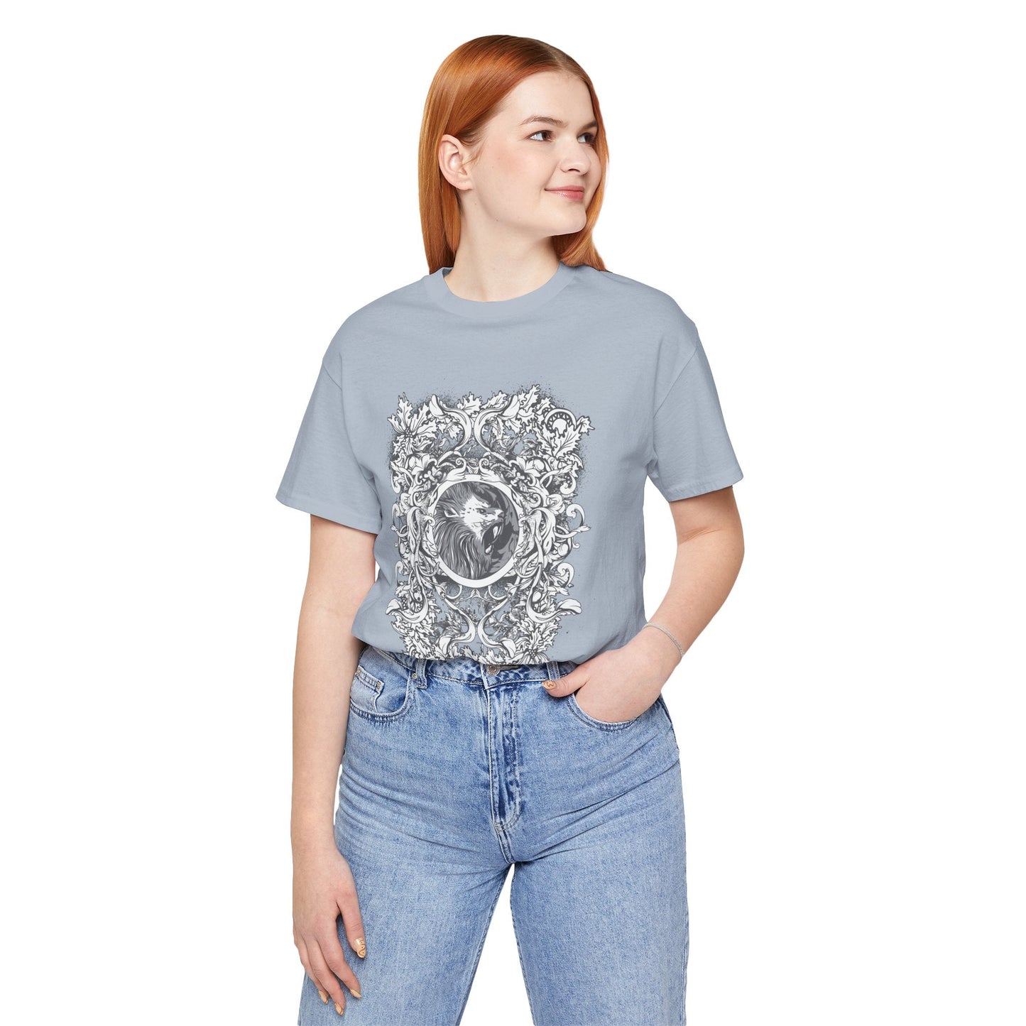 Gothic Illustration Graphic Unisex Cotton T-Shirt r18