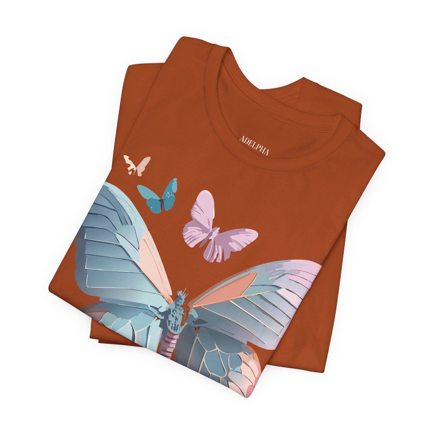 Adelpha Butterfly Graphic Tee Unisex Short Sleeve Vintage Art Design