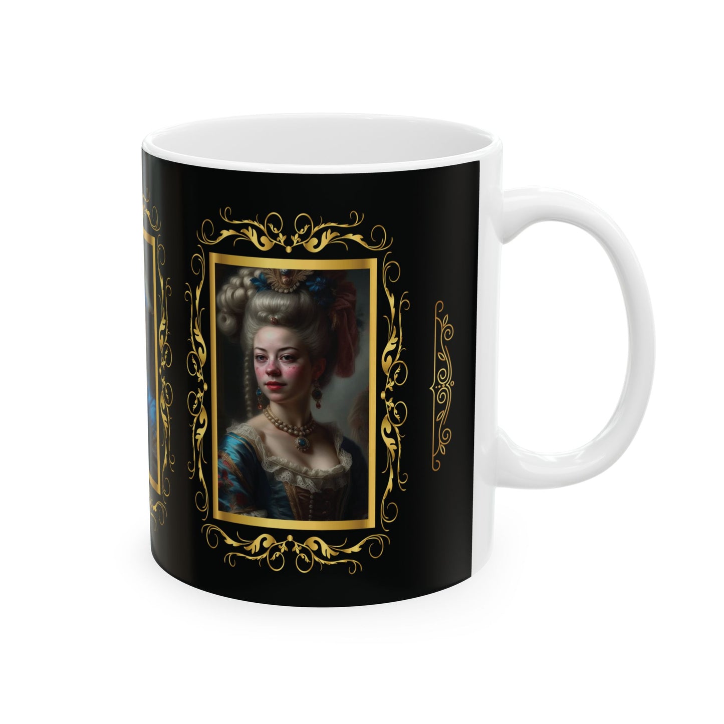 Coffee & Tea Mug with Antique Portraits