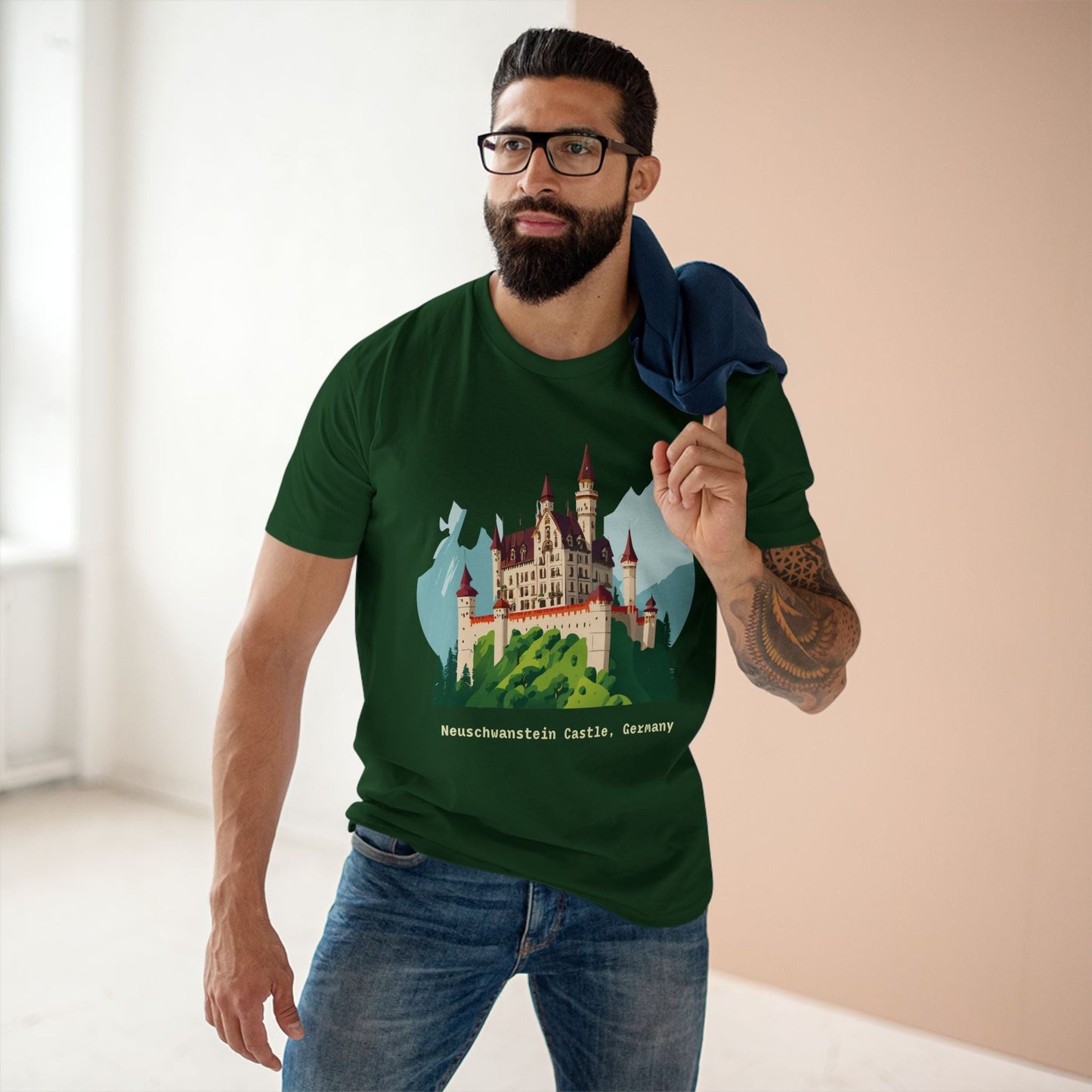 Germany Travel Shirt Unisex Premium Cotton Tee With Original Retro2Nova Art Design Daily Comfort