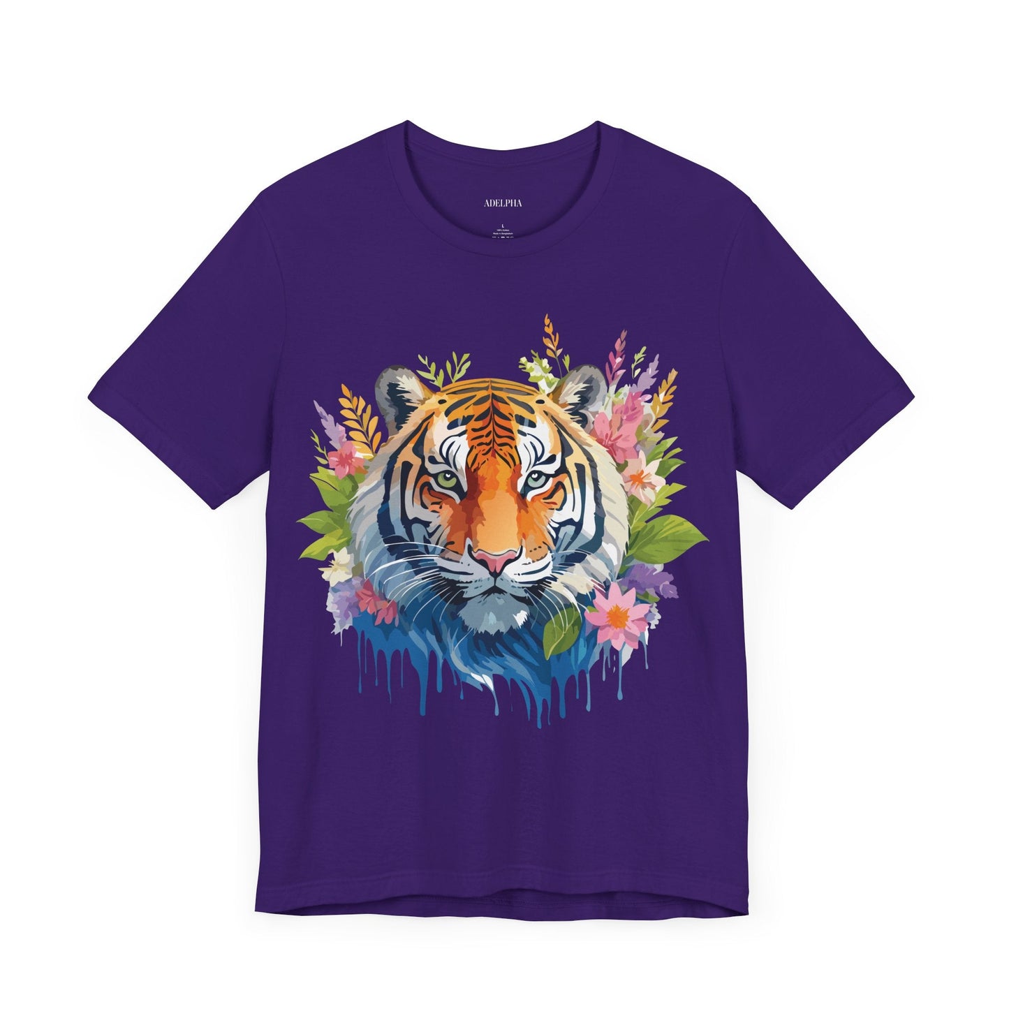 Tiger Graphic Tee Unisex Vintage Style Shirt With Original Adelpha Artwork Premium Quality