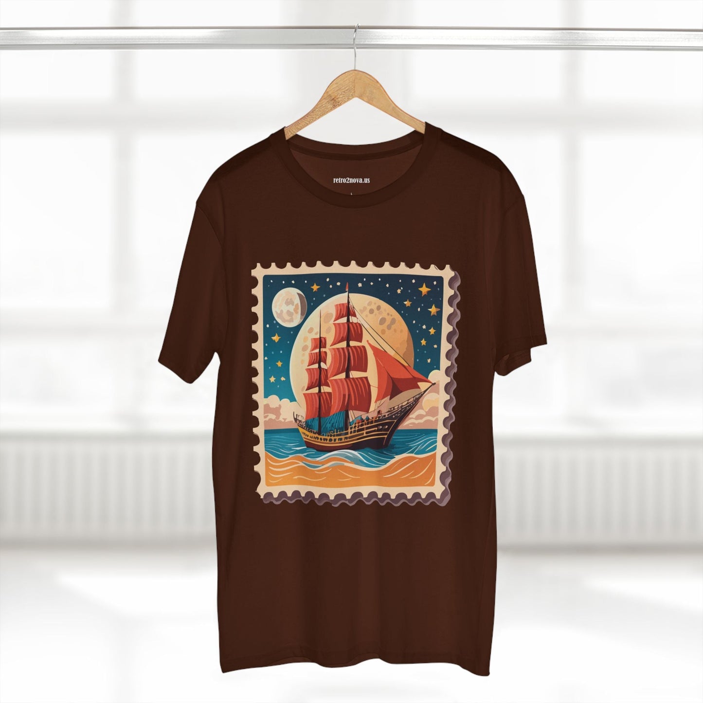 Stamp Shirt Postage Stamp Tee Unisex Premium Cotton Original Art Design By Retro2Nova