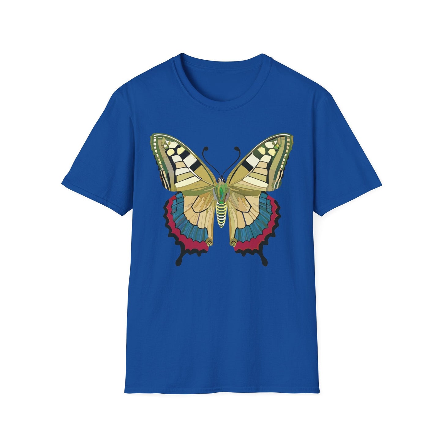 Butterfly T Shirt Unisex Monarch Design Soft Cotton Gildan 64000 Short Sleeve Tee