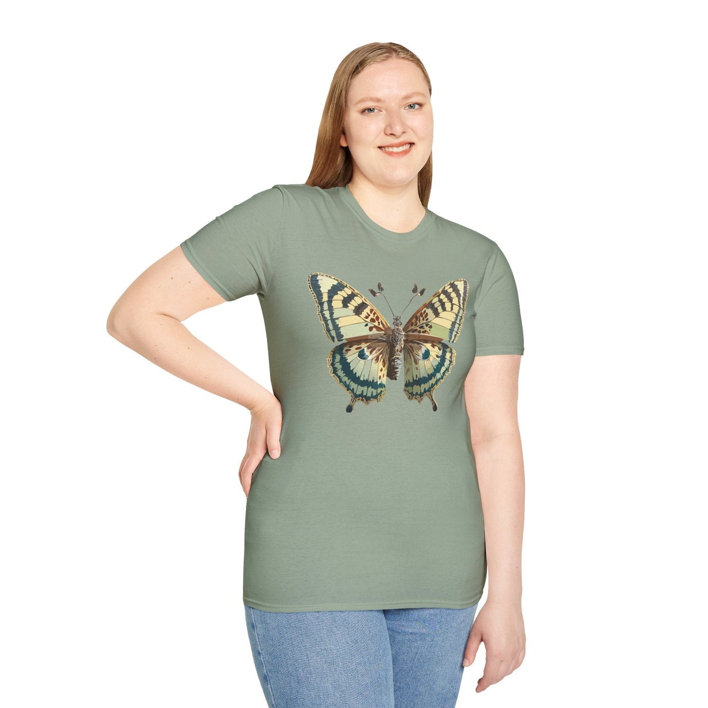 Butterfly Shirt Unisex T Shirt Monarch Butterfly Print Softstyle Gildan 64000 Tee