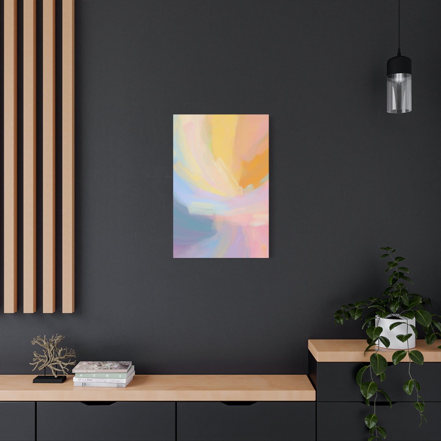 Abstract Pastel Painting Print Canvas 20x24,20x30,24x30 24x32,24x36,30x40 32x48,36x48,40x60 Pine-Wood Inner Frame ABS-95