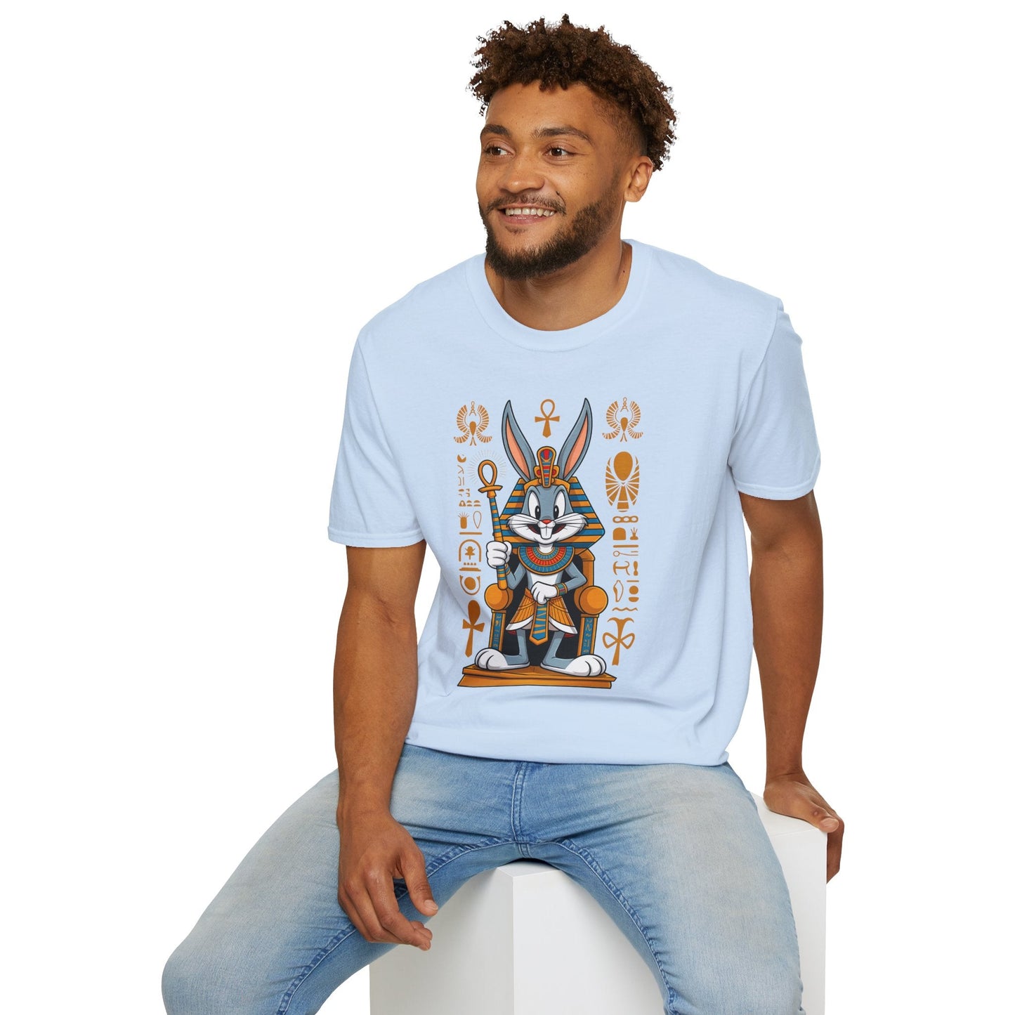 Bugs Bunny T Shirt Unisex Softstyle 64000 Cartoon Animation Tee Ring Spun Cotton