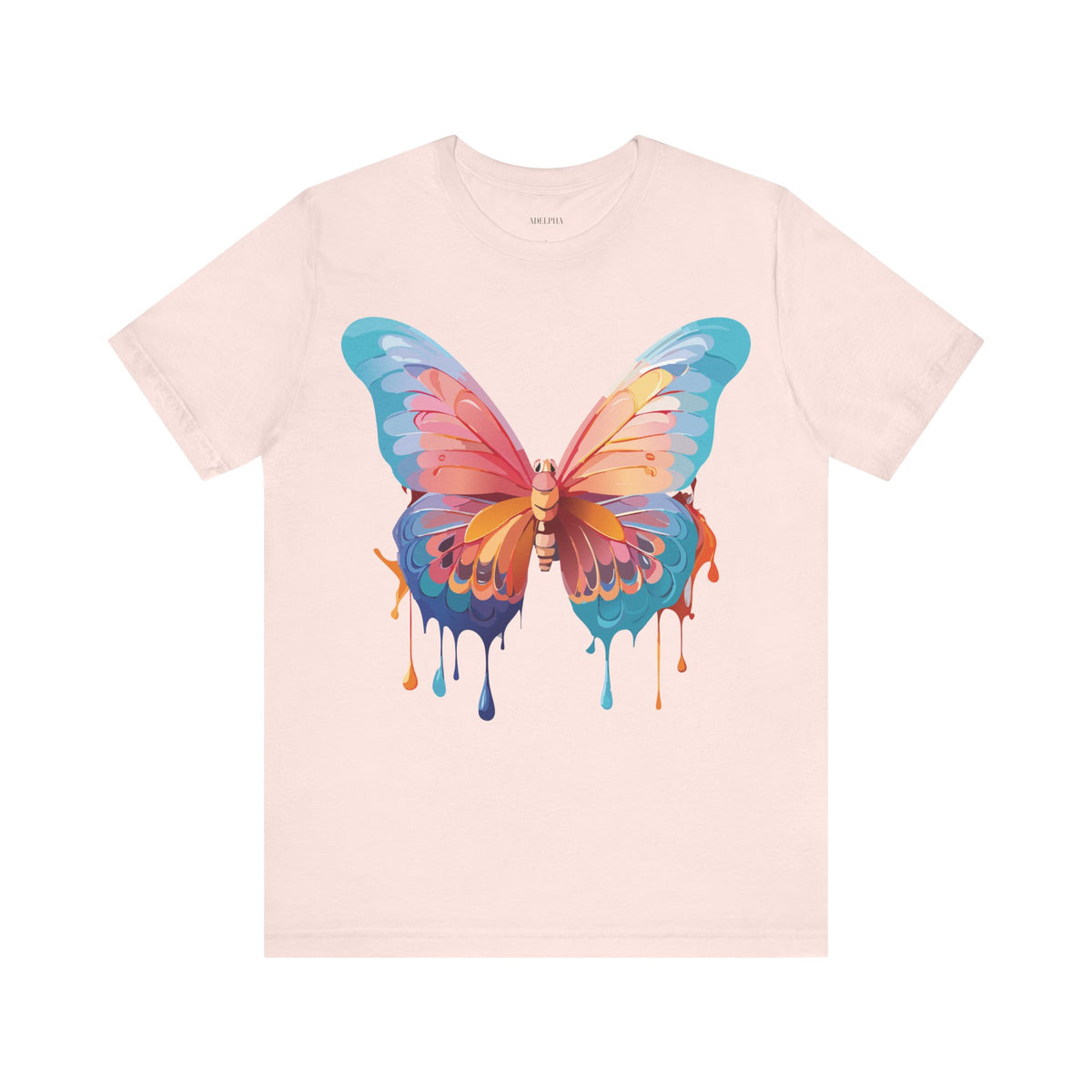 Butterfly Graphic Unisex Cotton Bella+Canvas Tee with Art Design n11