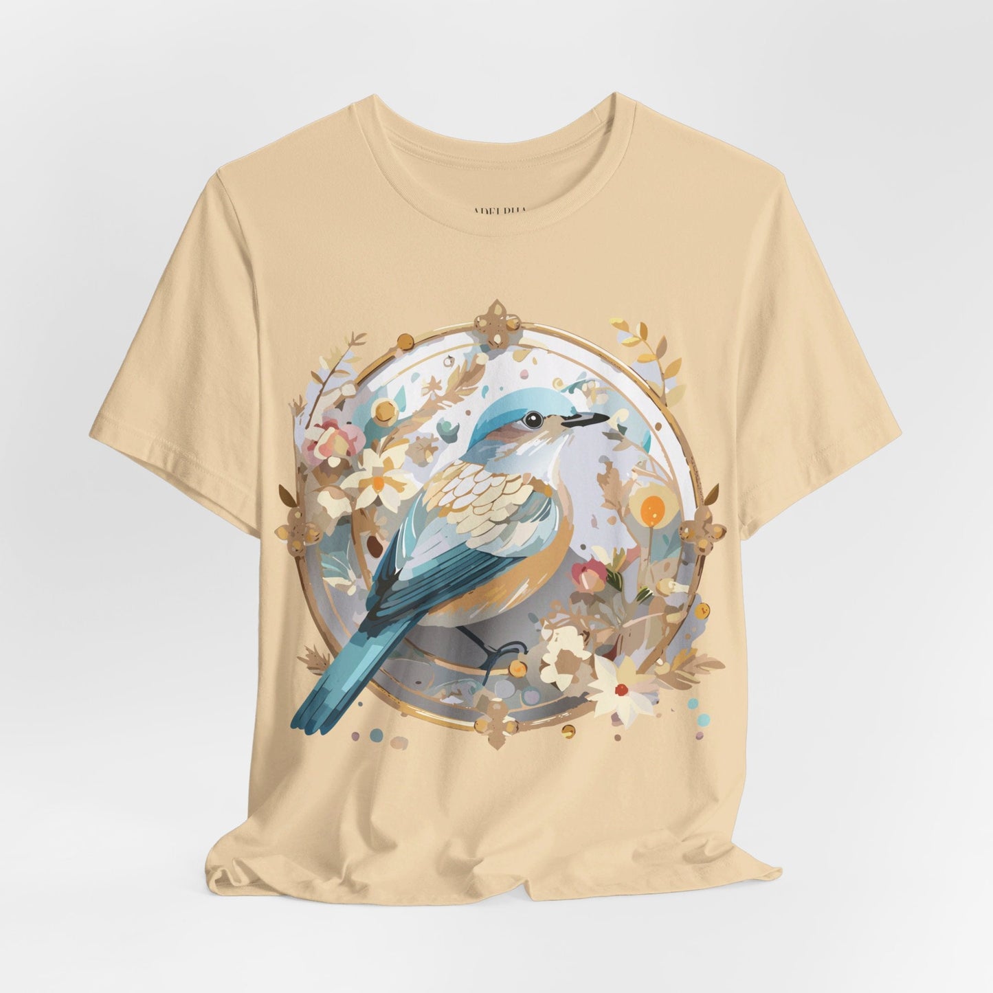 Adelpha Medallion Graphic T Shirt Unisex Short Sleeve Vintage Inspired Art Design