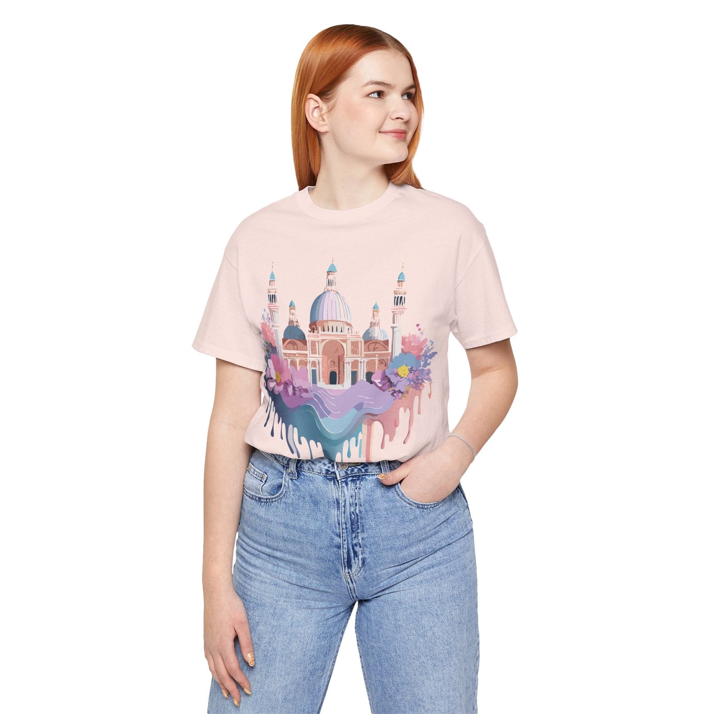 Venice Tourist Graphic Tee Unisex Jersey Short Sleeve Art Shirt By Adelpha Vintage Style
