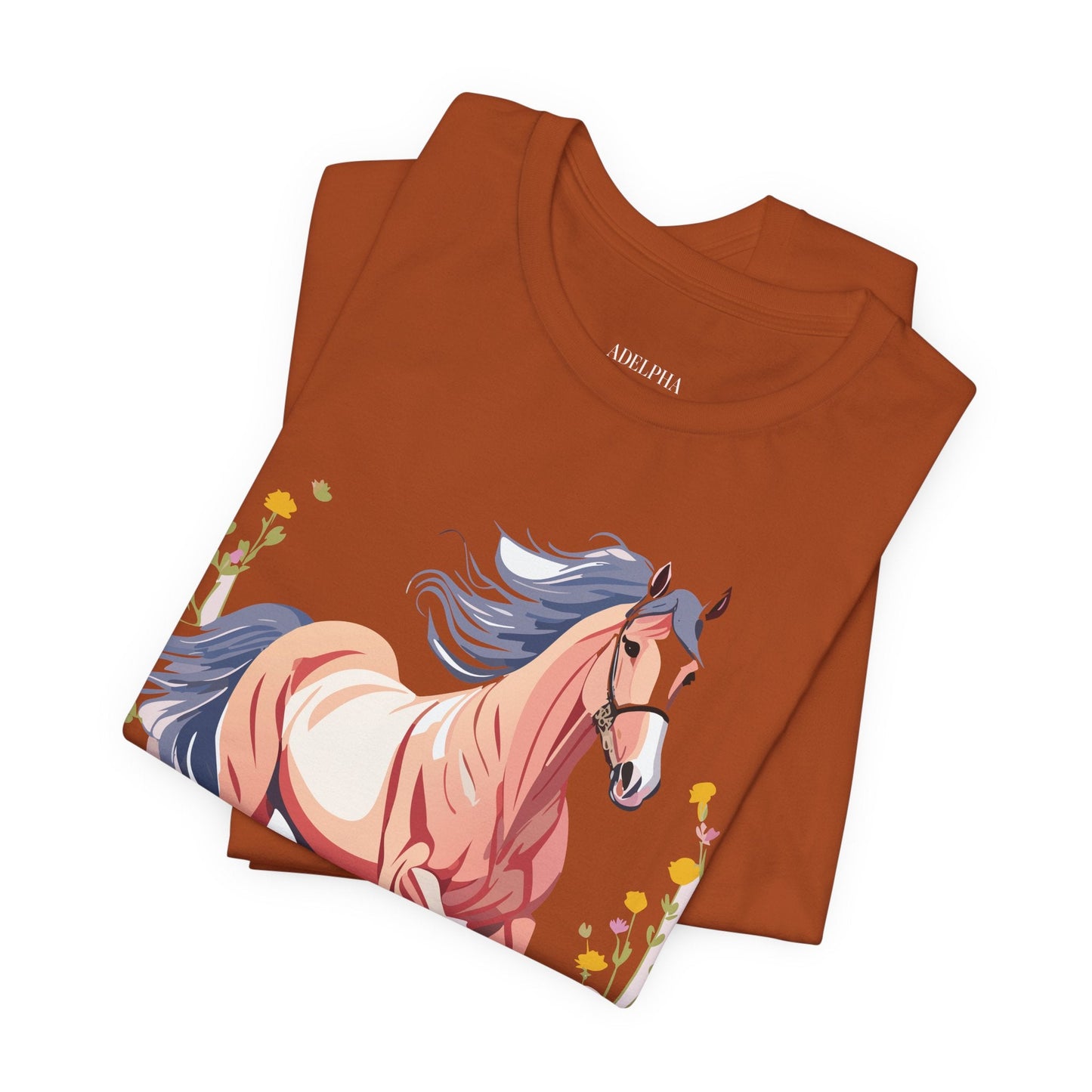 Horse Graphic Unisex 100 Cotton Vintage Animal Art T-Shirt 8