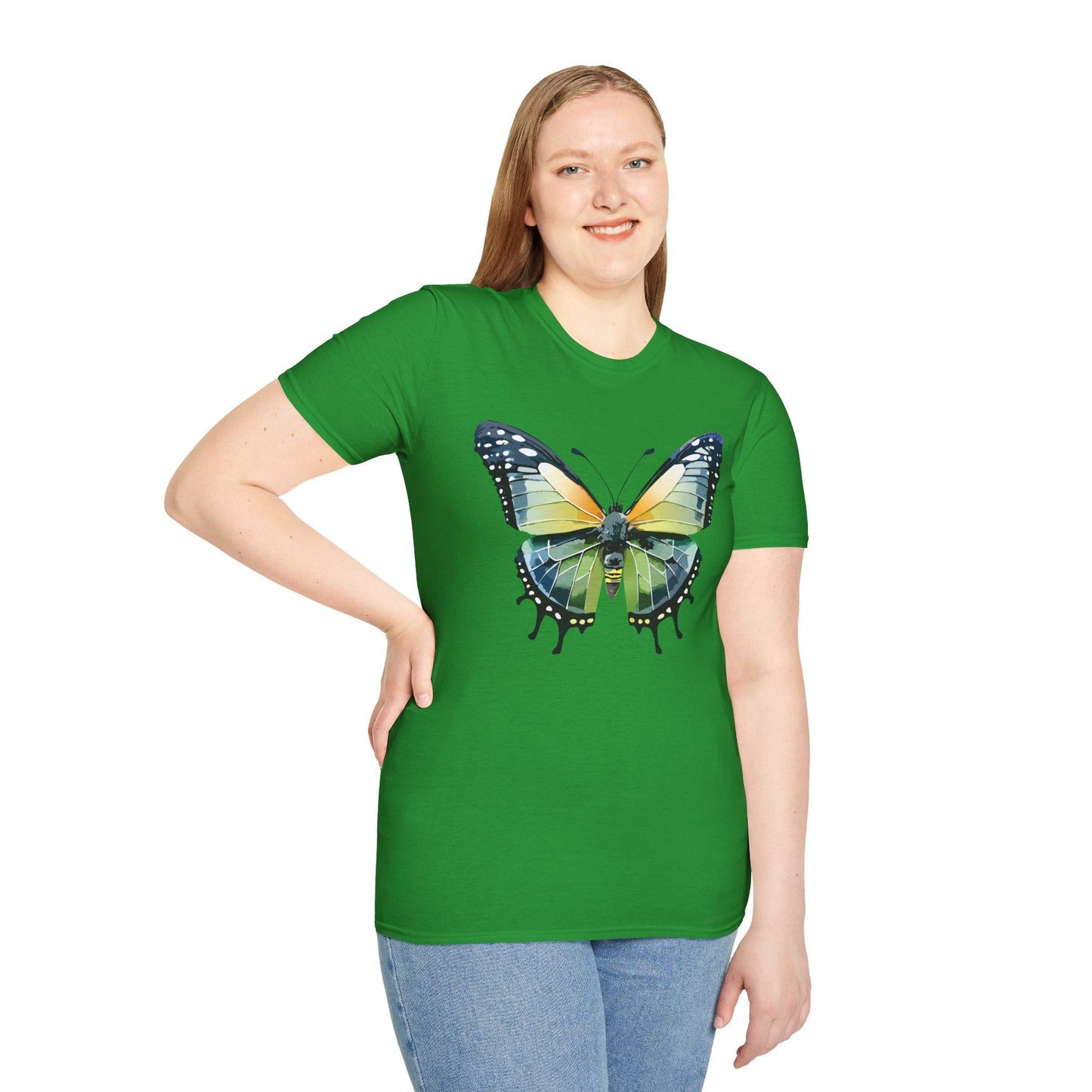 Butterfly Shirt Unisex Softstyle Gildan 64000 Monarch Butterfly Graphic Tee For Men And Women