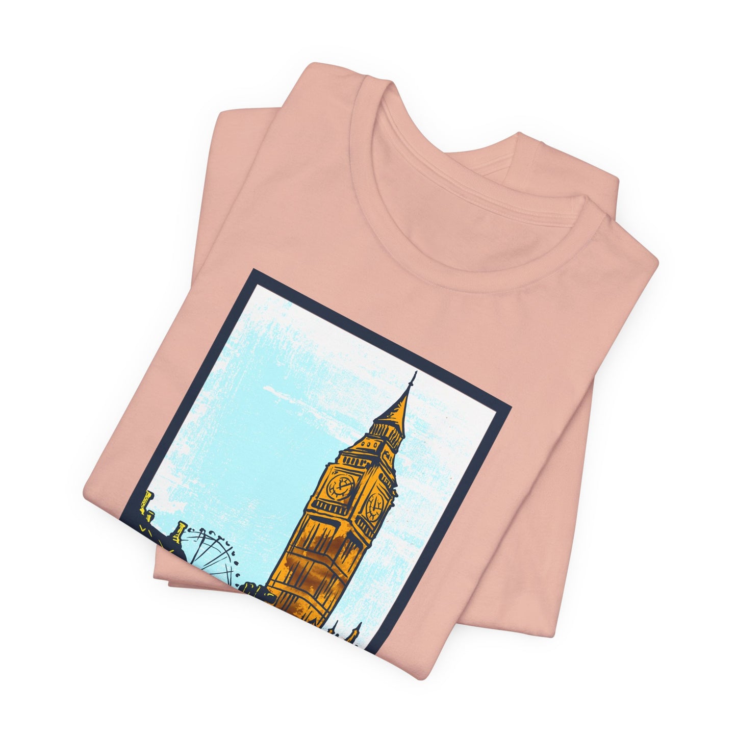 Retro Poster London Graphic Design Tee, London Shirt, Vintage Tees, Art Design T-Shirt, Graphic Tee, Retro Art Shirts