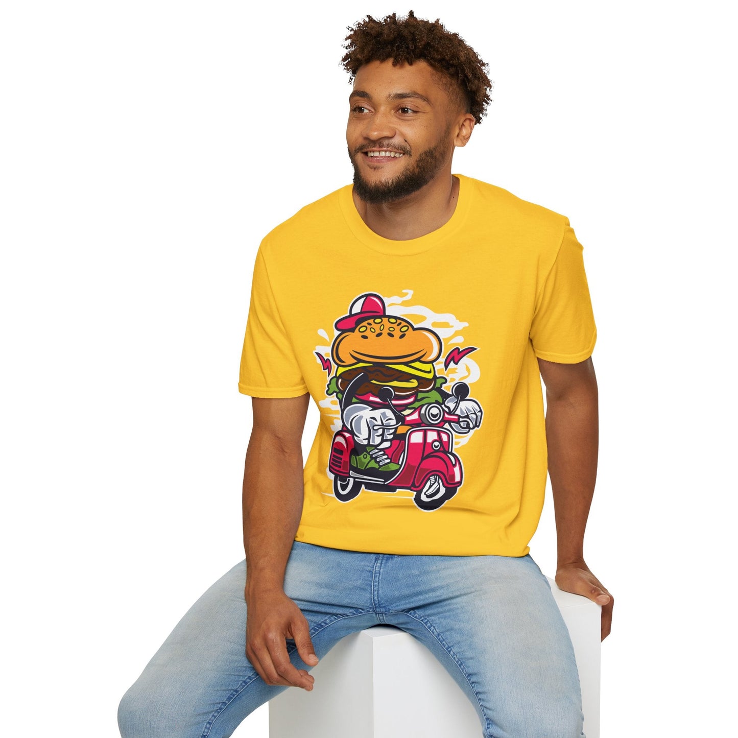 Cartoon T Shirt Animation Tee Funny Unisex Softstyle Gildan 64000 100 Percent Ring Spun Cotton