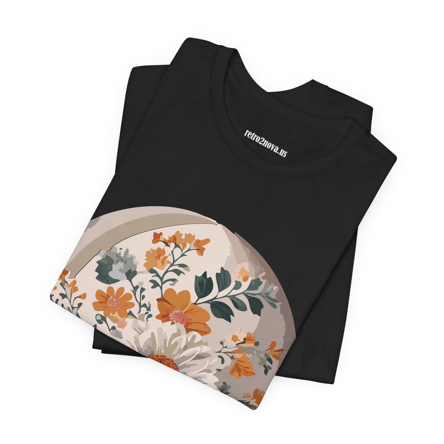 Retro2Nova Floral Shirt Unisex Jersey Short Sleeve Tee From Flowers Collection Free Shipping