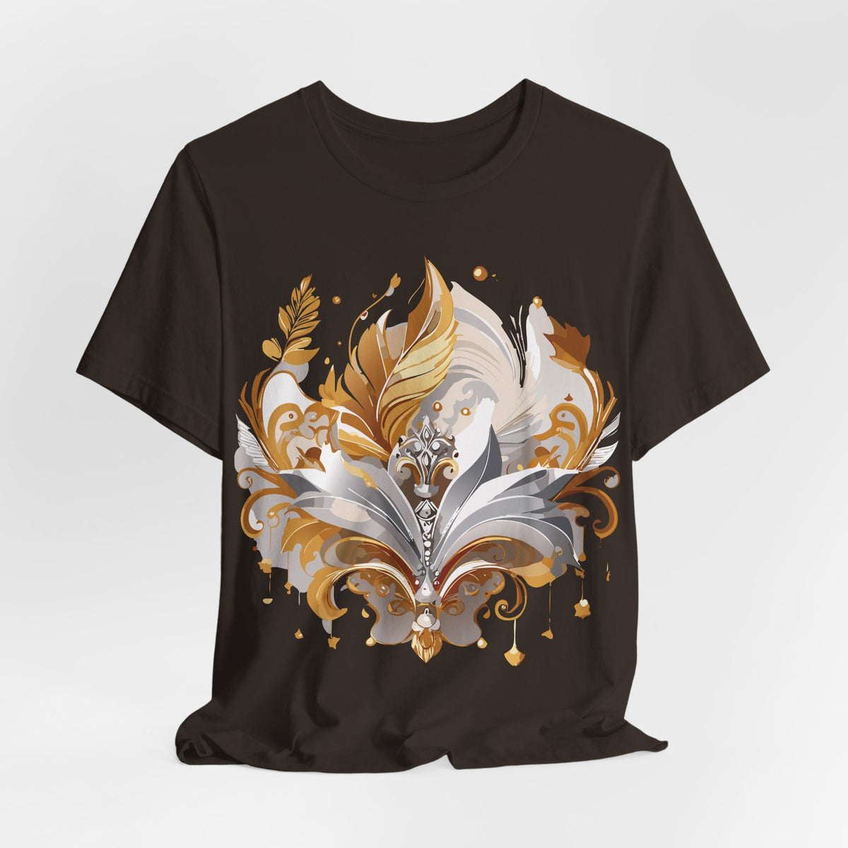 Jewelry Graphic Unisex Cotton Bella+Canvas Tee with Art Design n135