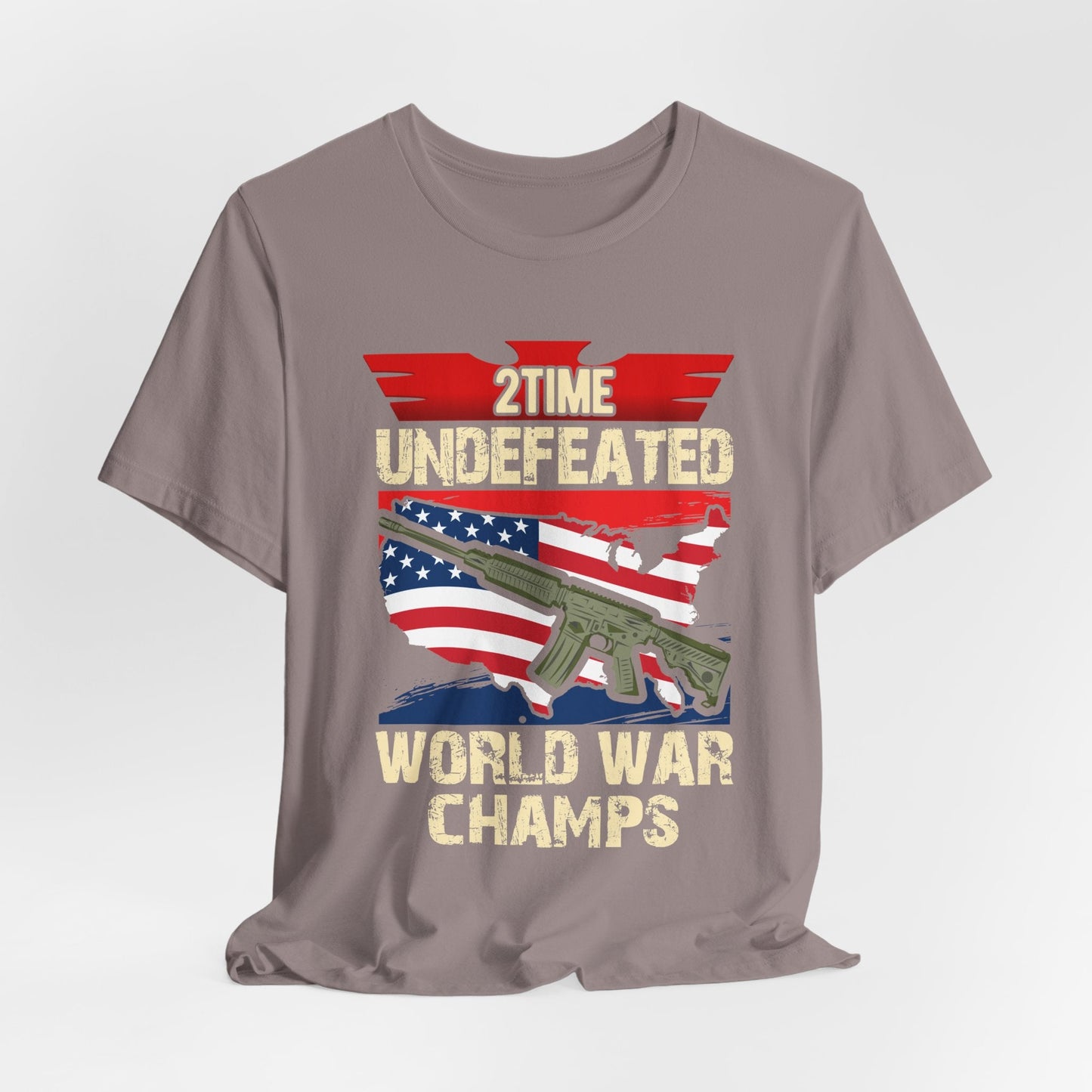 Army Veteran Patriotic Graphic Design Unisex Cotton T-Shirt v15