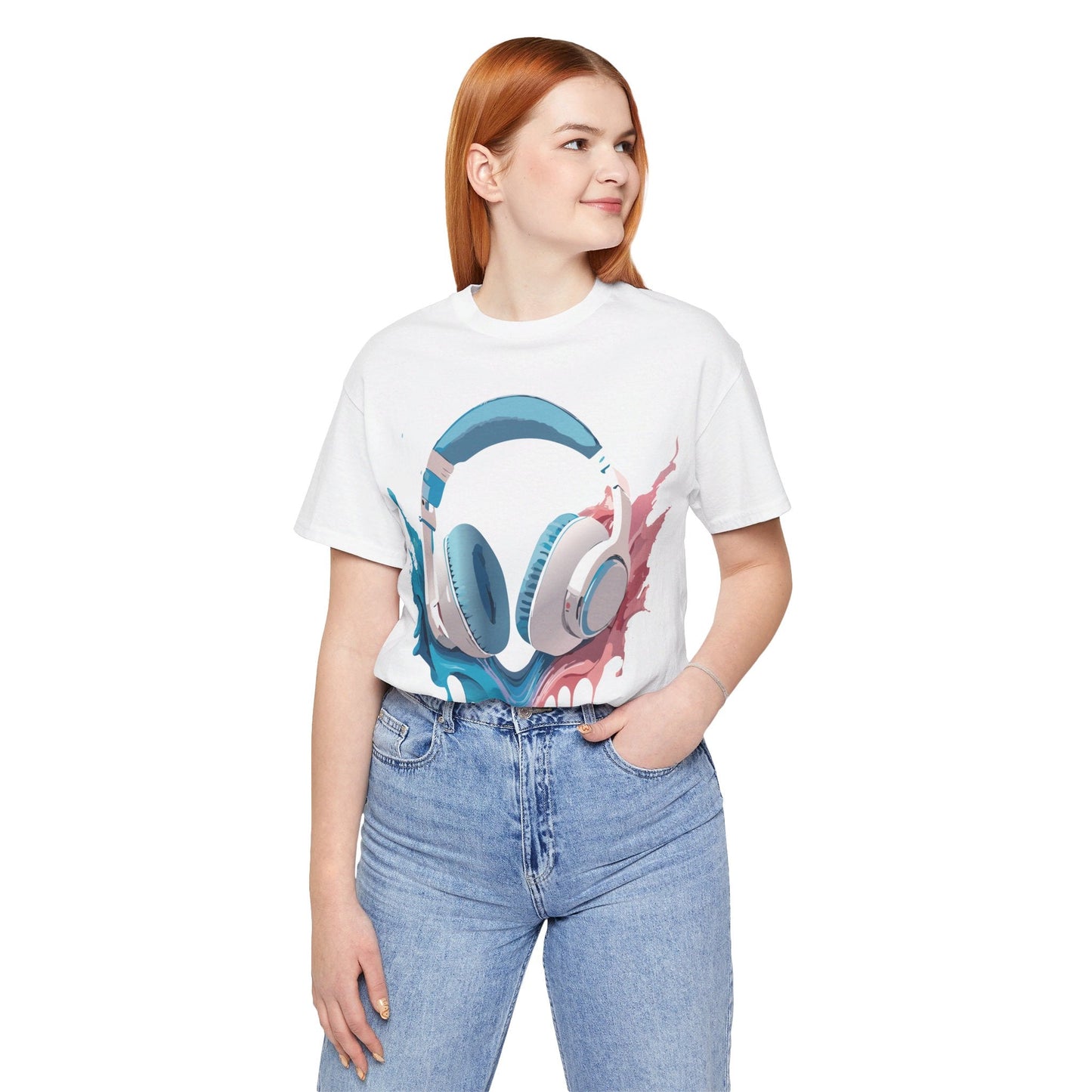 Music Graphic Unisex 100 Cotton Vintage Art with Musical Elements Tee 92