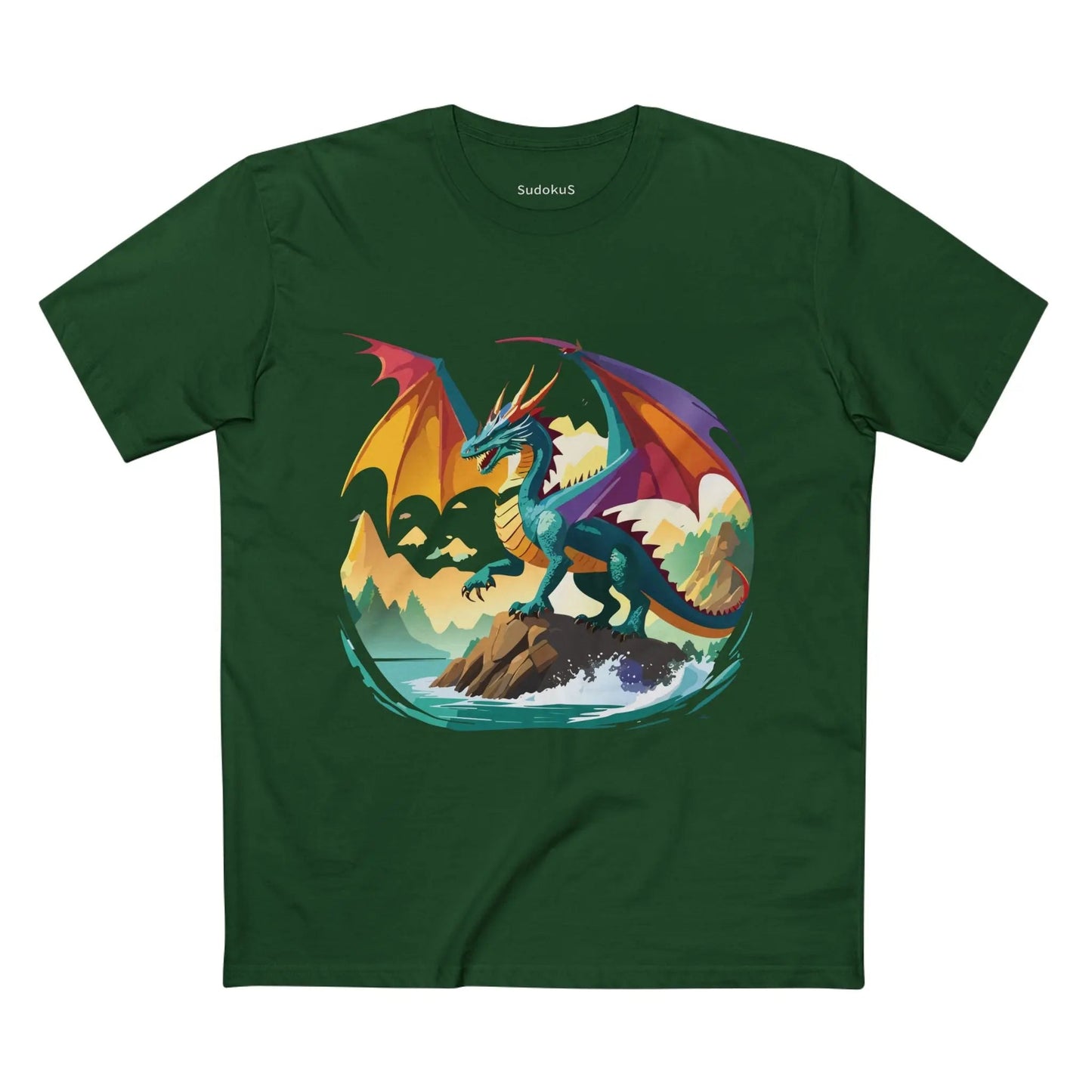 Dragon Graphic Unisex 100 Cotton Staple Tee 25