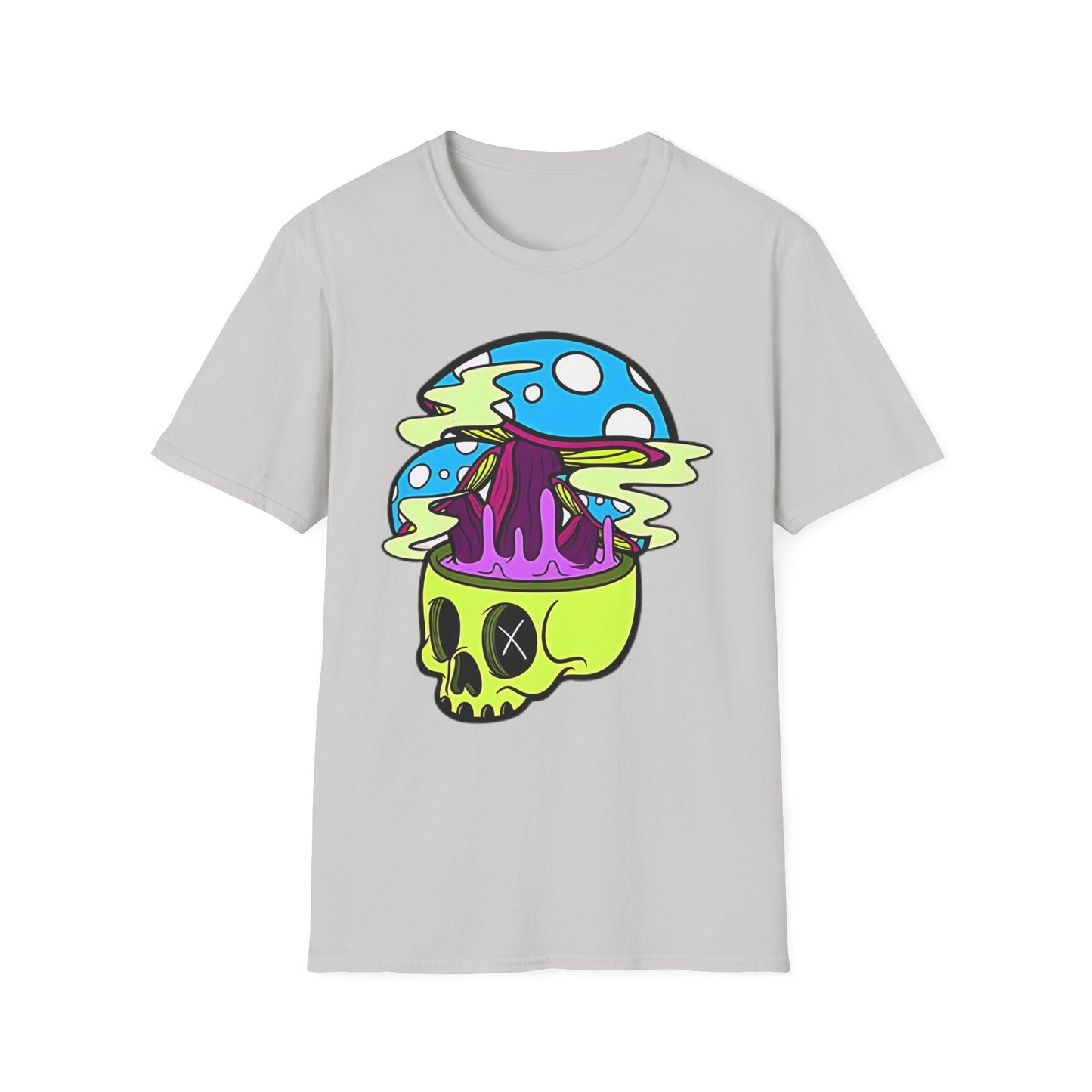 Skull Tee Shirt Unisex Skeleton Shirt With Art Design Gildan Softstyle Cotton Tee