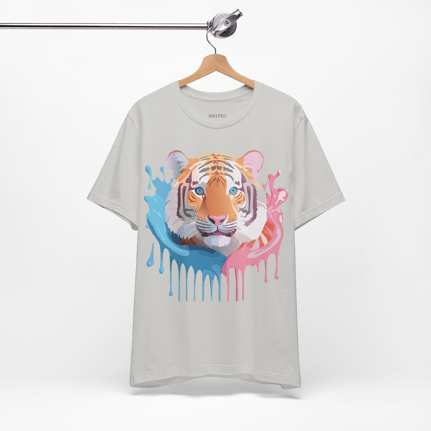 Tiger Graphic T Shirt Unisex Short Sleeve Tee By Adelpha Artwork Vintage Inspired