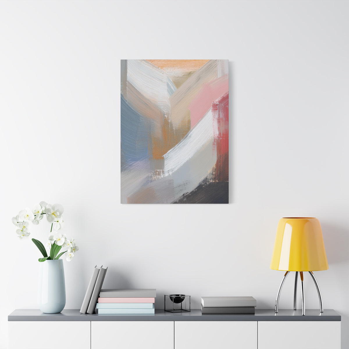 Abstract Pastel Painting Print Canvas 20x24,20x30,24x30 24x32,24x36,30x40 32x48,36x48,40x60 Pine-Wood Inner Frame ABS-88