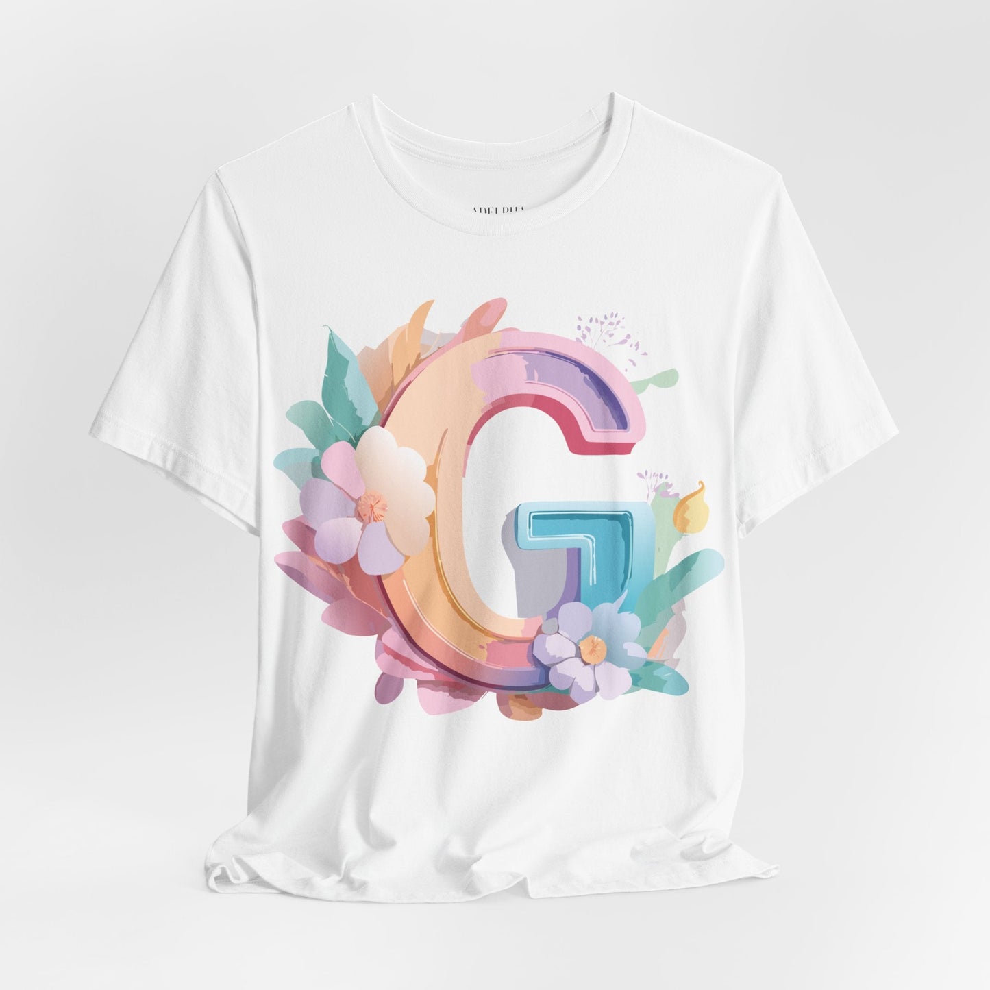 Letter G Shirt Unisex Graphic Tee With Vintage Inspired Artwork Adelpha Premium Tee