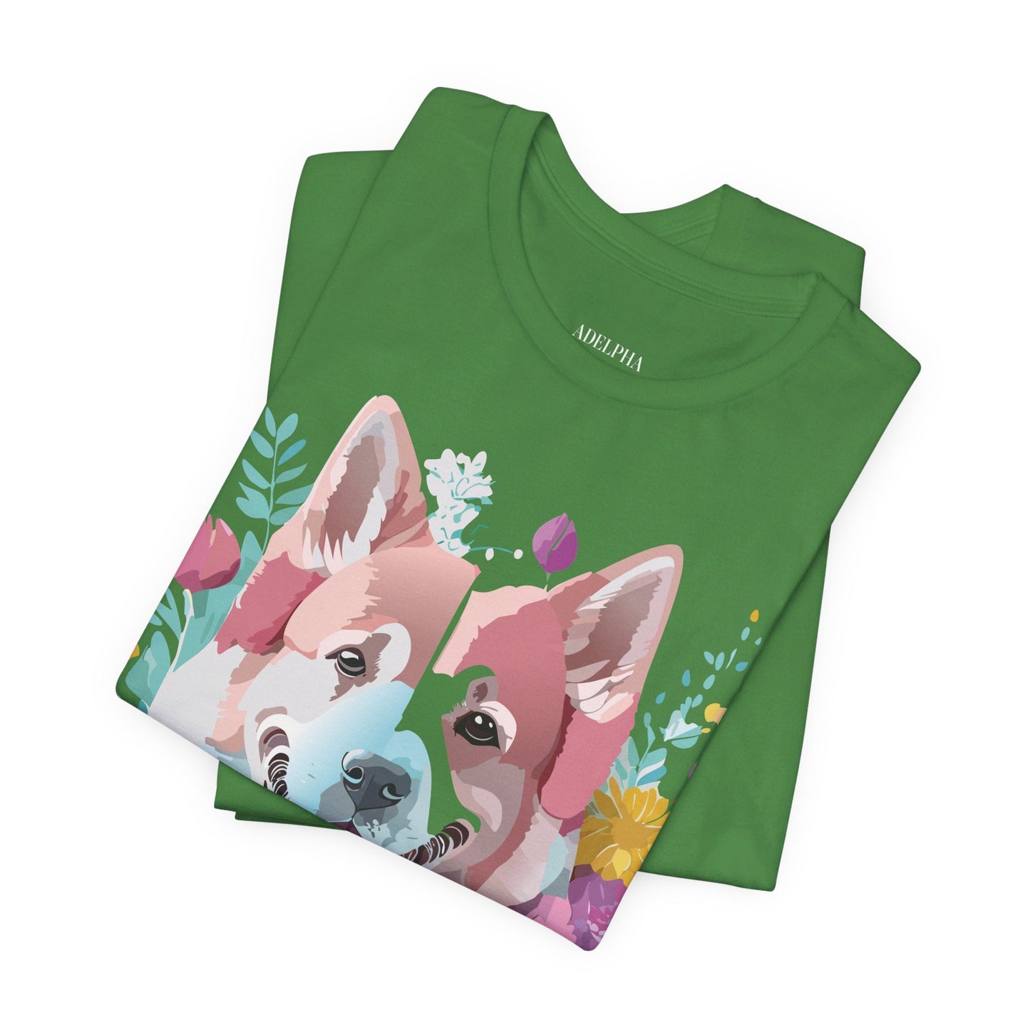 Dog Shirt Graphic Tee Unisex Short Sleeve Adelpha Art Design Vintage Inspired Artwork Edition