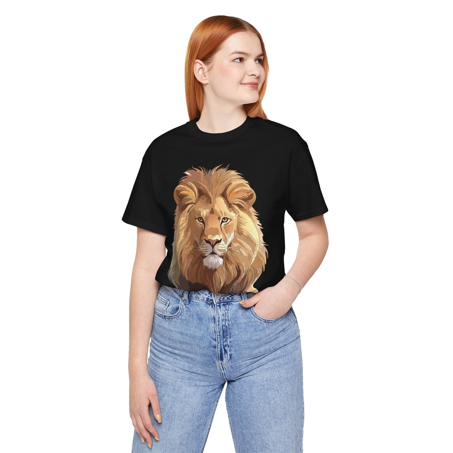Unisex Animal Art Tee Shirt With Wild Animals Design Gildan 64000 Softstyle Cotton