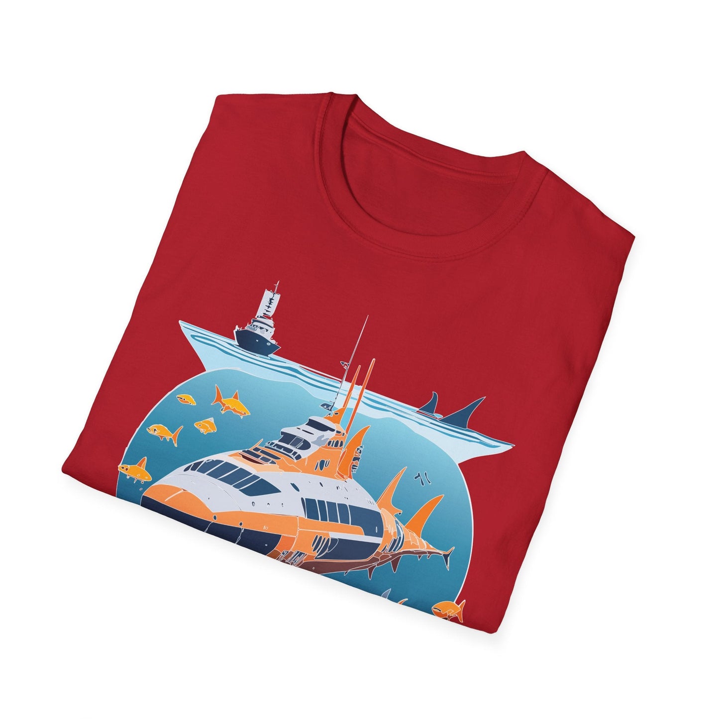 Ocean Graphic Unisex Softstyle Cotton Tee 15
