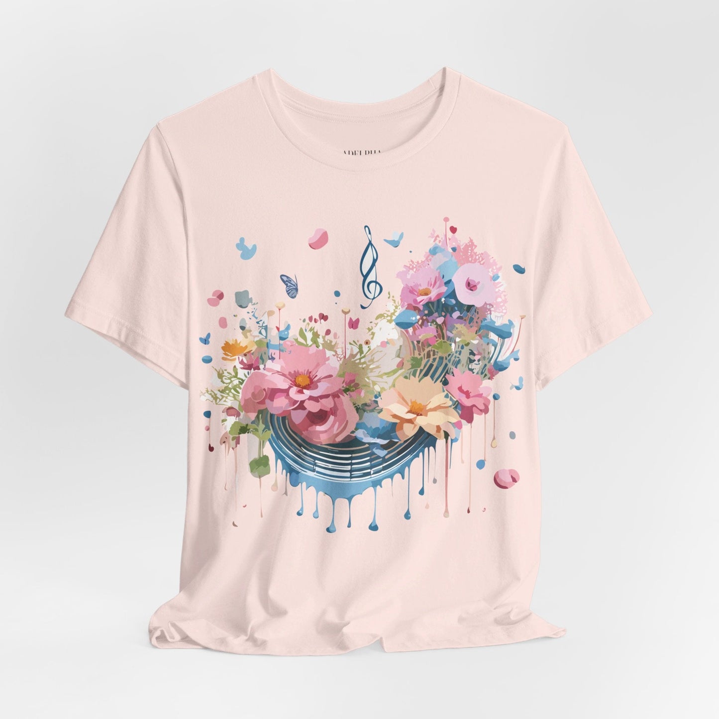 Adelpha Vintage Inspired Music Graphic Unisex T Shirt Tee For Everyday Casual Wear
