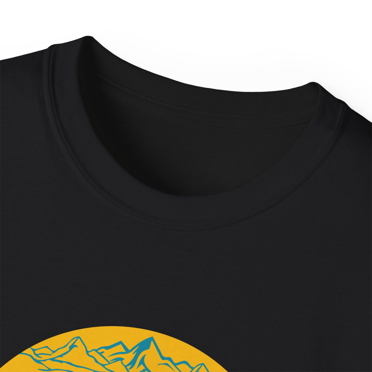 Hello Summer graphic Tee | Retro sun script design, black t-shirt