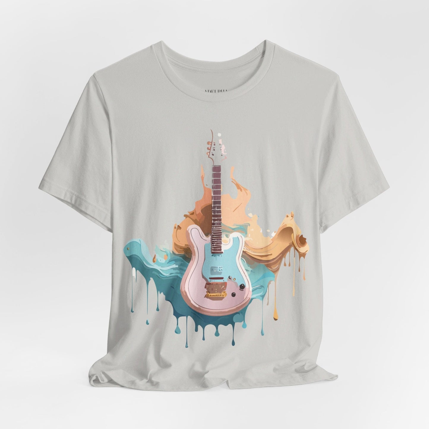 Music Graphic Unisex 100 Cotton Vintage Art with Musical Elements Tee 46