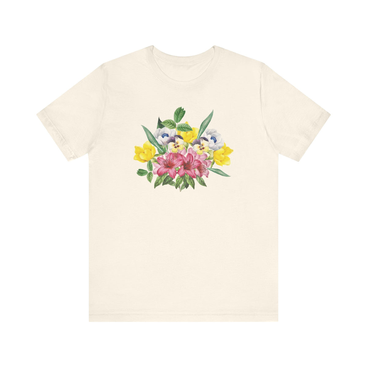 Floral Graphic Tee Shirt - Bella+Canvas Unisex 100 Cotton 49