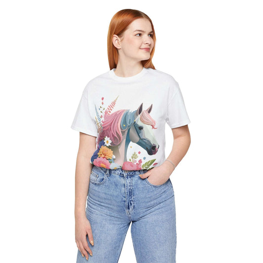 Horse Graphic Unisex 100 Cotton Vintage Animal Art T-Shirt 3