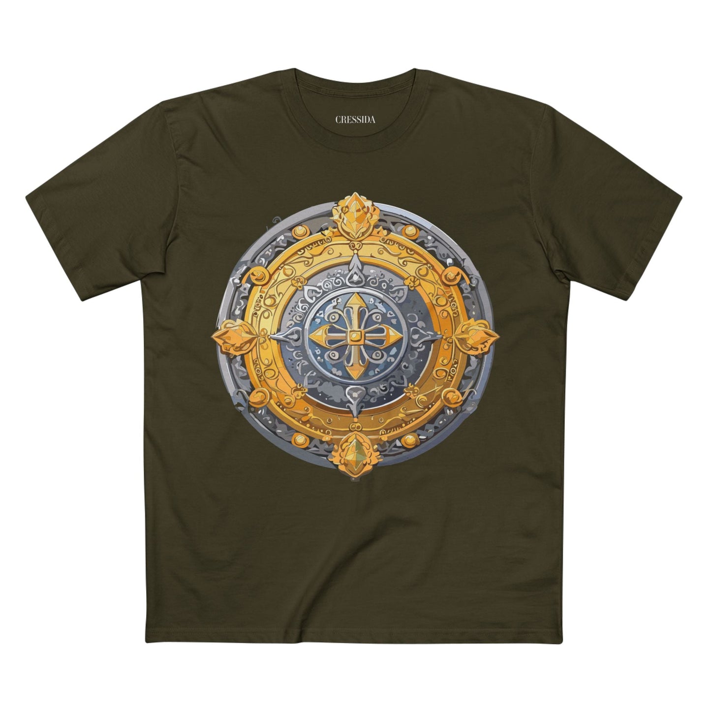 Antique Gold Coin Graphic Design T-Shirt Unisex 100 Cotton With Golden Print Artwork Tee 8