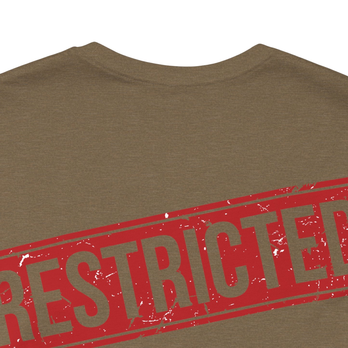 Bad Galaxy Tee Shirt With Red Stamp Made To Order 100 Percent Cotton Eco Friendly Inks USA
