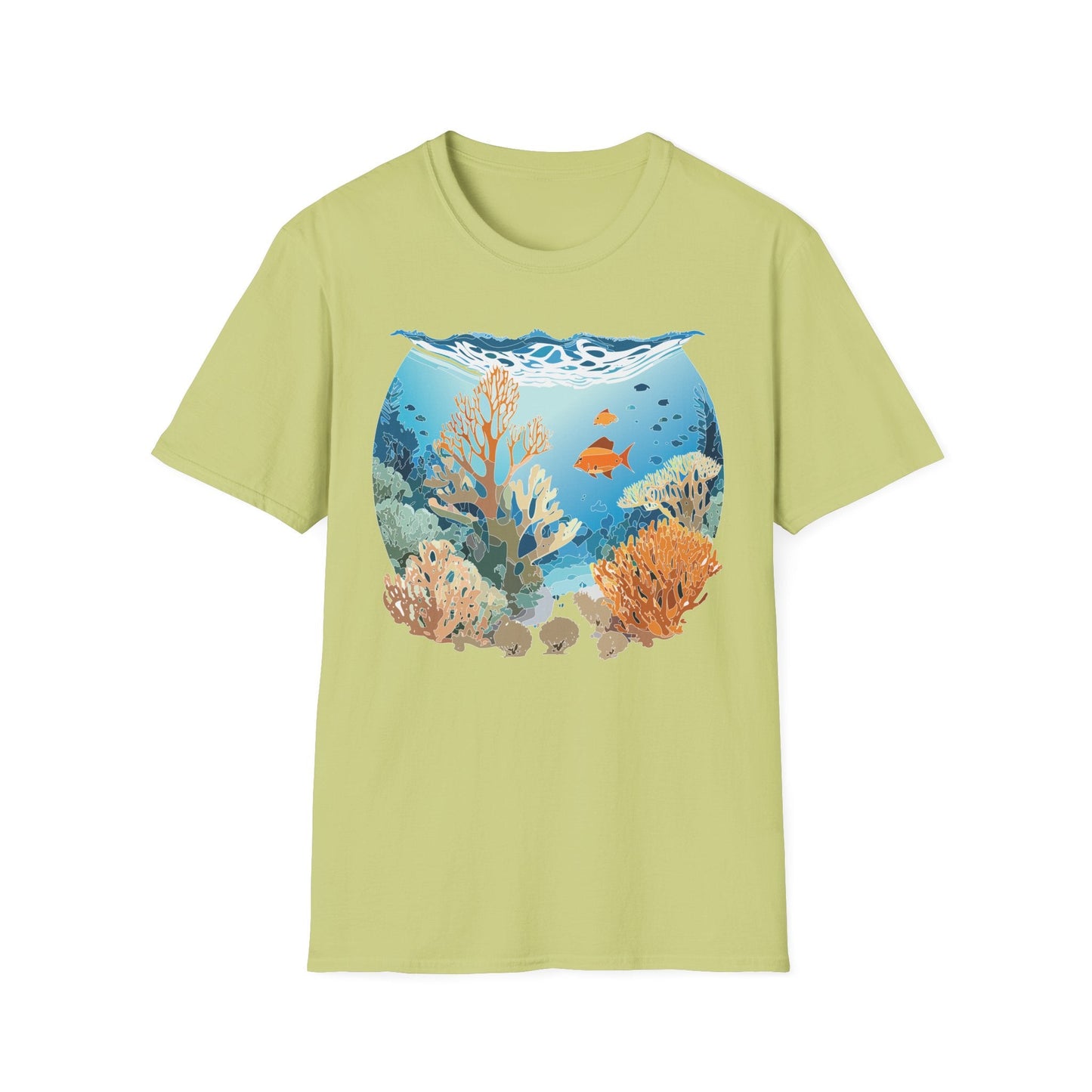 Ocean Tee Shirt Unisex Gildan Softstyle Cotton Tee Shirt 64000 Lightweight Breathable Comfort