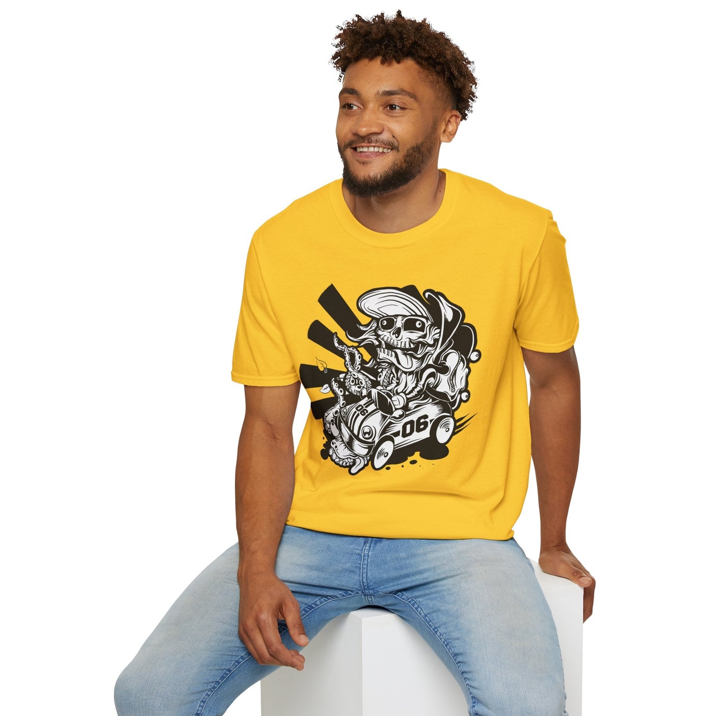 Cartoon Animation T Shirt Unisex Softstyle 64000 Cotton Tee With Fun Art Design Graphics