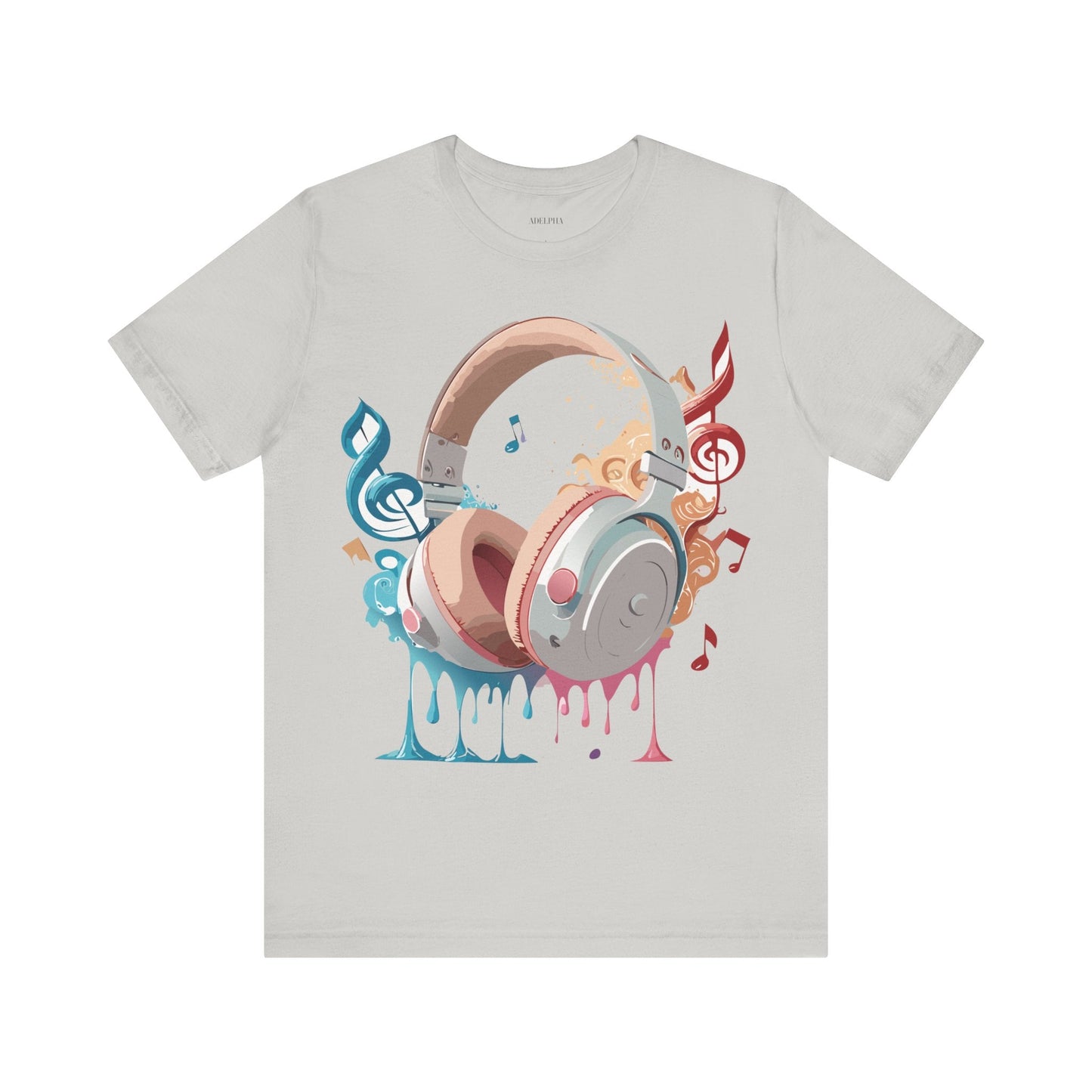 Music Graphic Unisex 100 Cotton Vintage Art with Musical Elements Tee 97