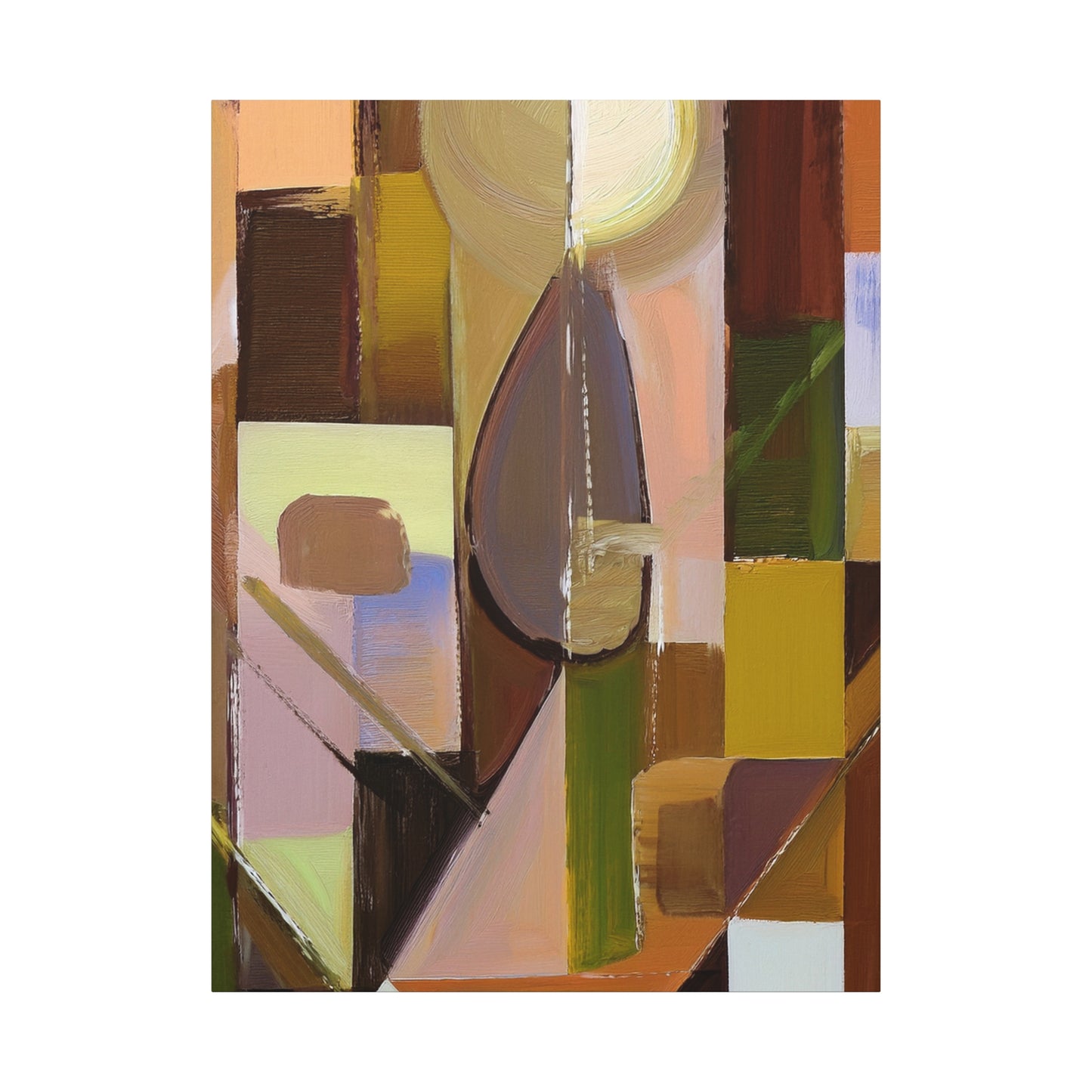 Abstract Geometric Painting Print Canvas 20x24,20x30,24x30 24x32,24x36,30x40 32x48,36x48,40x60 Pine-Wood Inner Frame ABS-55