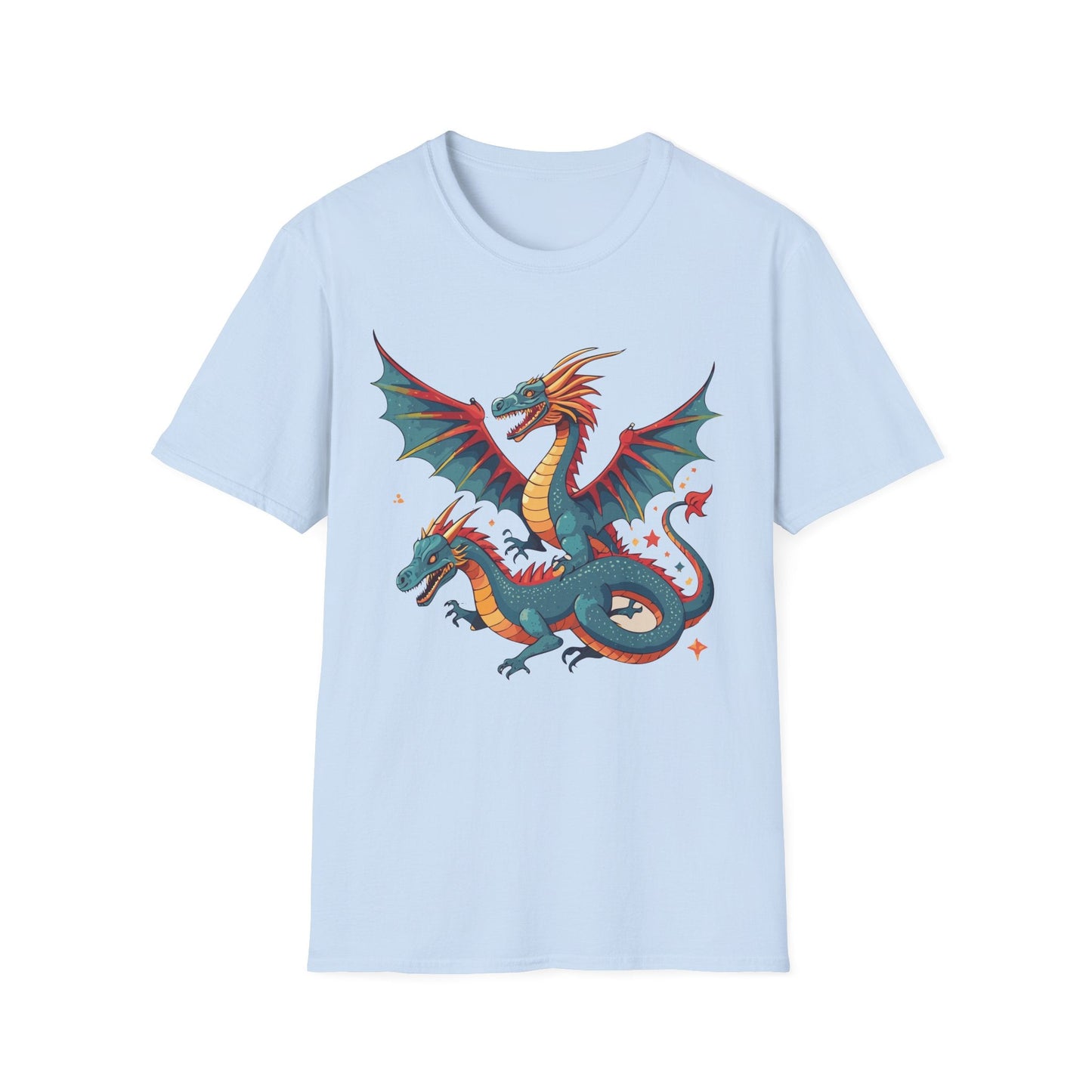Dragon Graphic Unisex 100 Cotton Tee with Animal Artwork Design 13