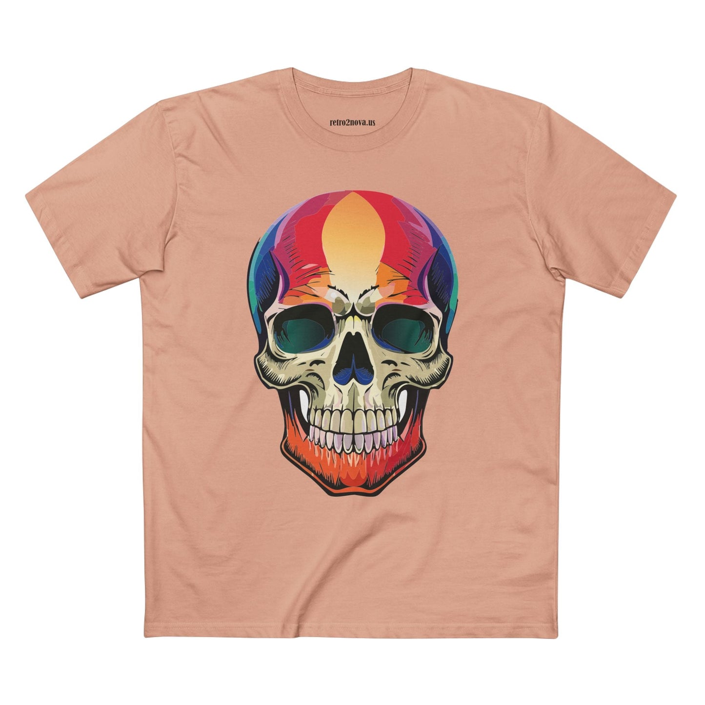 Skull Shirt Skeleton Shirt Unisex Premium Cotton Tee With Original Art Design Retro2Nova