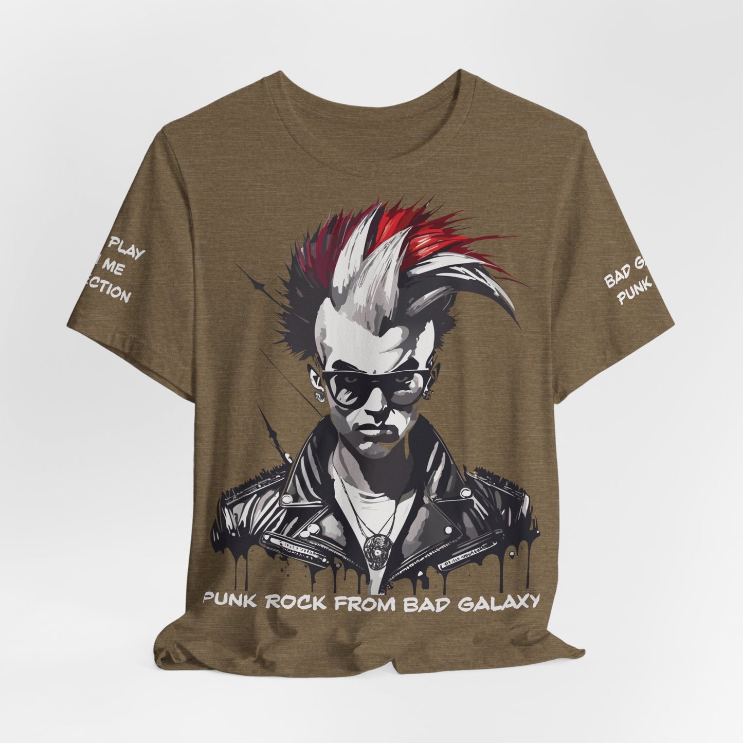 Punk Rock Tee Shirt Made In USA 100 Percent Cotton Eco Friendly Inks Durable Stitching