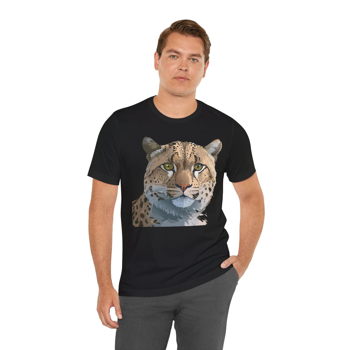 Unisex Animal Shirt With Animals Art Design Tee Short Sleeve Wildlife Print Tee Shirt