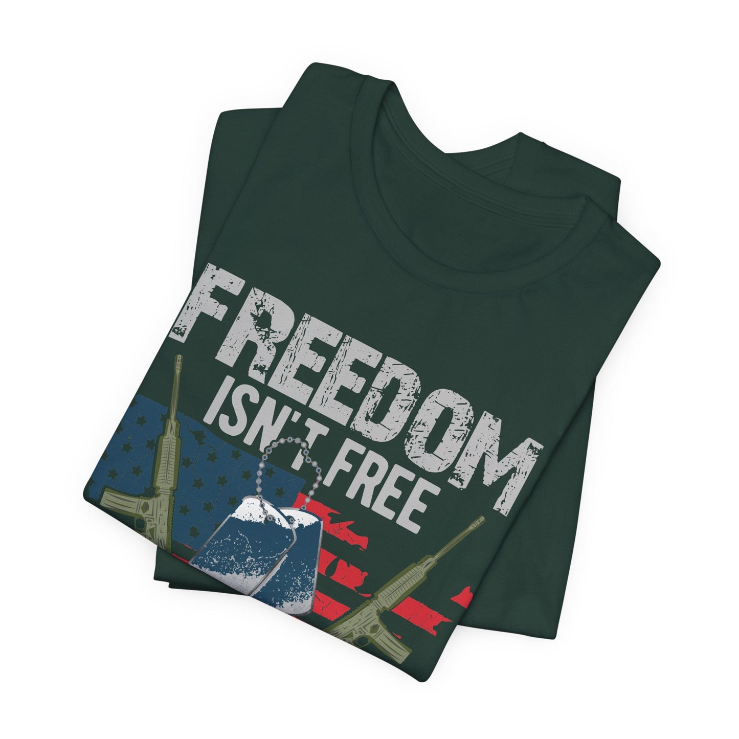 Army Veteran Patriotic Graphic Design Unisex Cotton T-Shirt v20